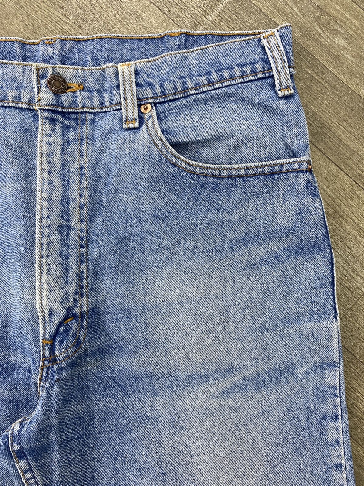 Levi's Vintage Clothing 🇺🇸1990s Vintage Levis 501 USA Straight 36x33 Light Blue Jeans Size US 33 - 6 Thumbnail