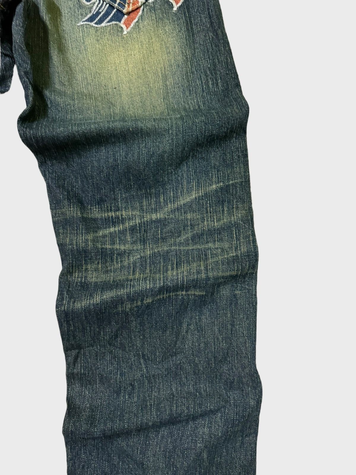 Tornado Mart Made in Japan Osaka Big Train Distressed Denim Jeans Size US 29 - 13 Thumbnail