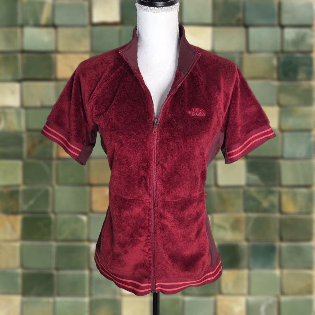 The North Face The North Face Womens Jacket M Fleece Full Zip Red Long Sleeve Sherpa Osito Baggy? Size M / US 6-8 / IT 42-44 - 1 Thumbnail