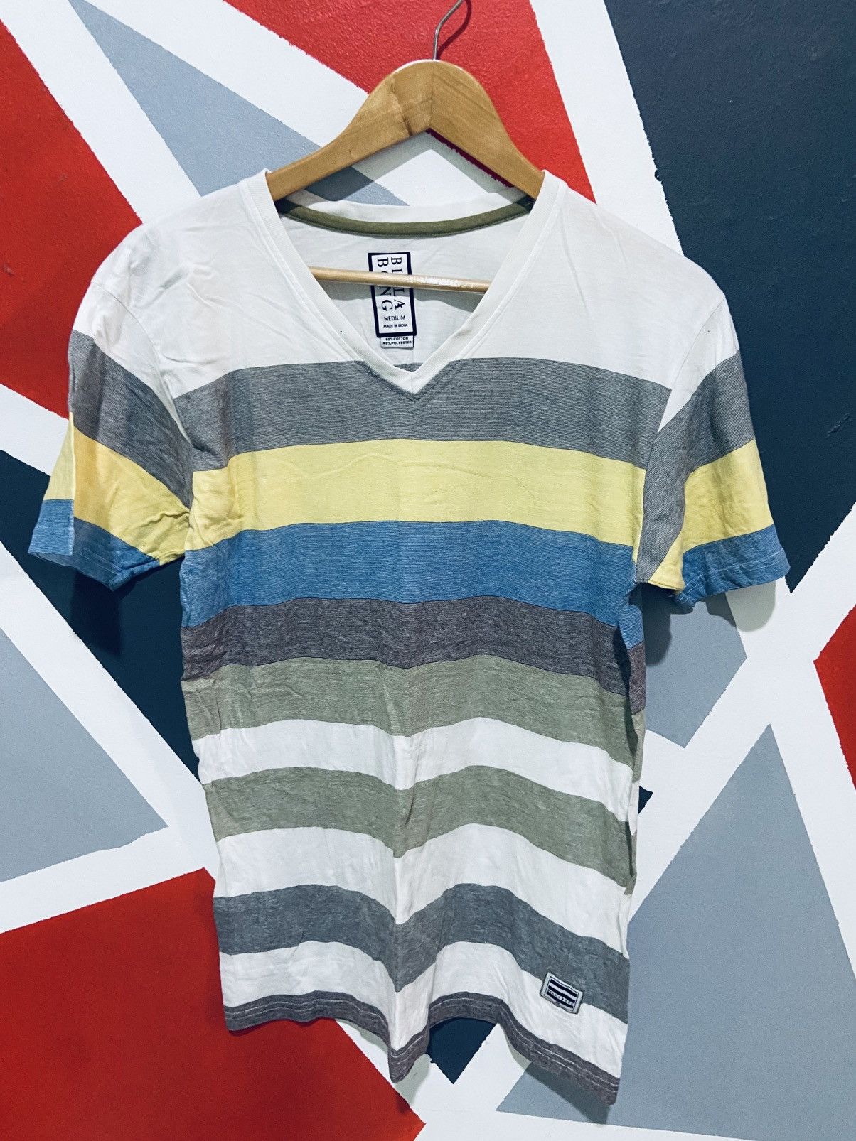 Billabong Billabong V Neck Stripe Tee Size US M / EU 48-50 / 2 - 1 Thumbnail