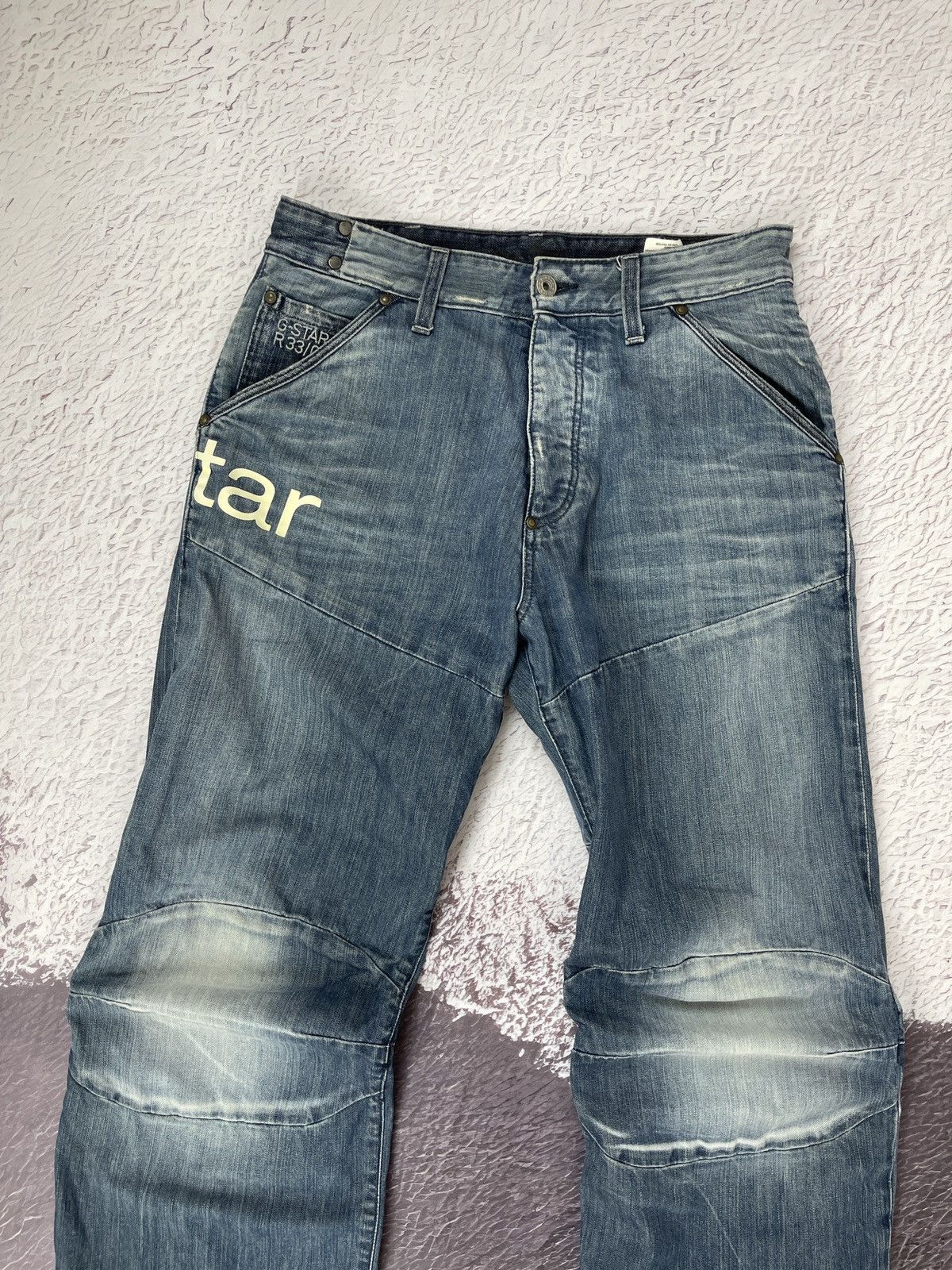 G-Star G-Star Raw vintage Elwood loose prisoner Monty embro jeans Size US 31 - 6 Thumbnail