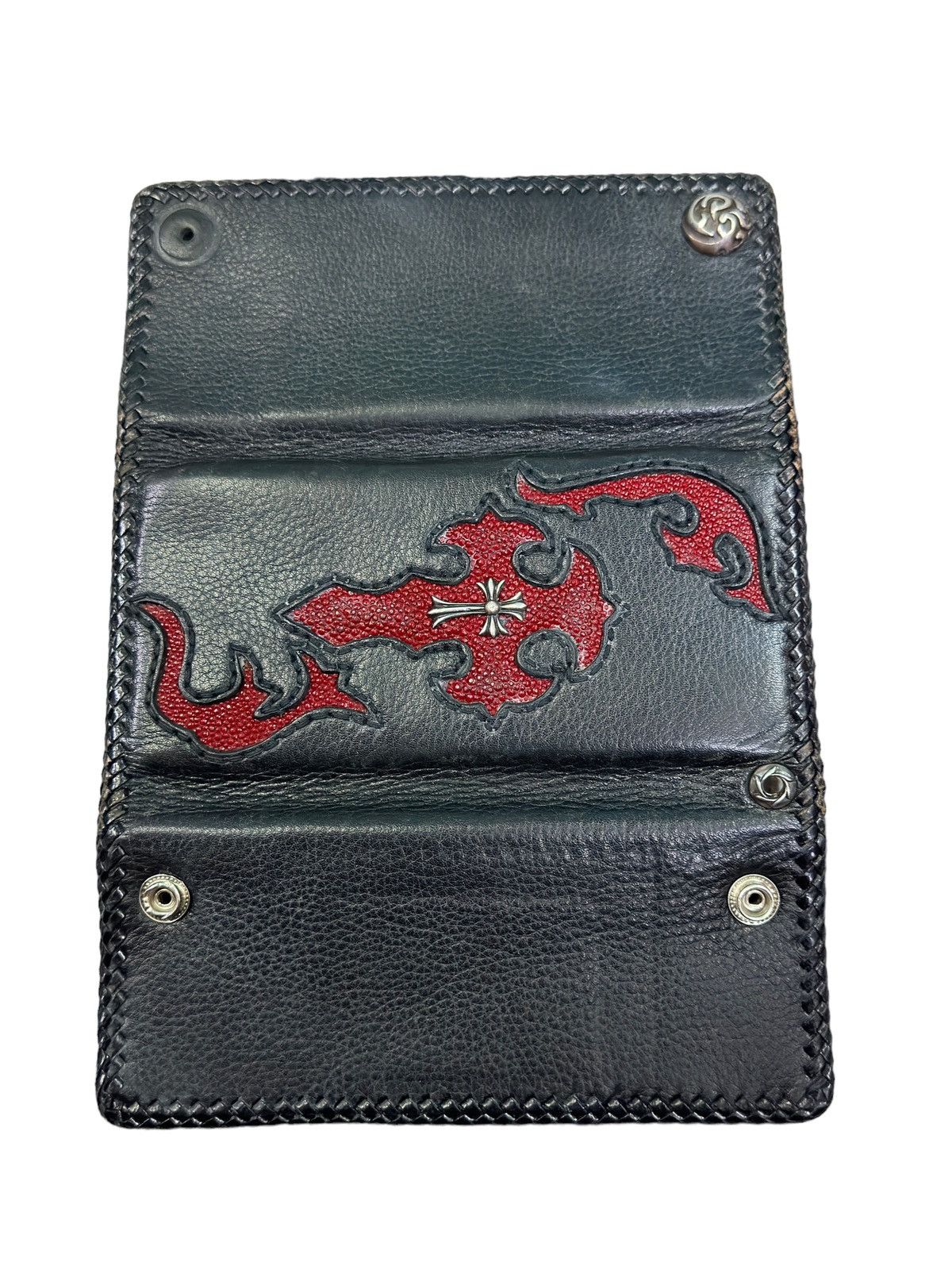 Handmade × Vintage GENUINE STINGRAY RED CROSS LONG WALLET Size ONE SIZE - 4 Thumbnail