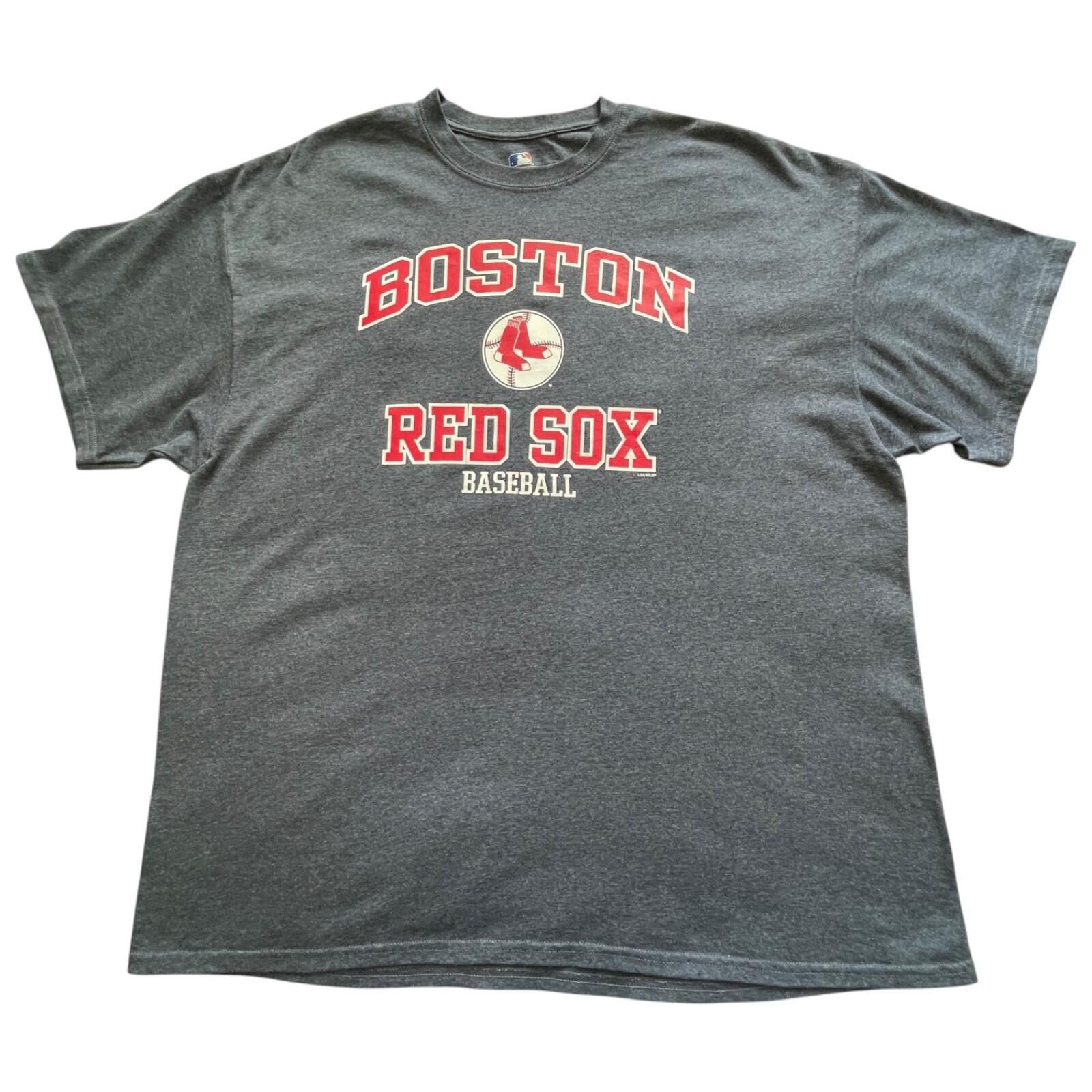 MLB Boston Red Sox MLB T Shirt Mens 2XL Gray Graphic Tee CLEAN Size ONE SIZE - 1 Thumbnail