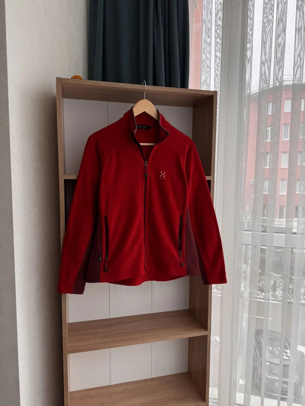 Haglofs × Vintage Vintage Haglofs Astro Scandinavian Red W’ Fleece Jacket Size L / US 10 / IT 46 - 2 Thumbnail