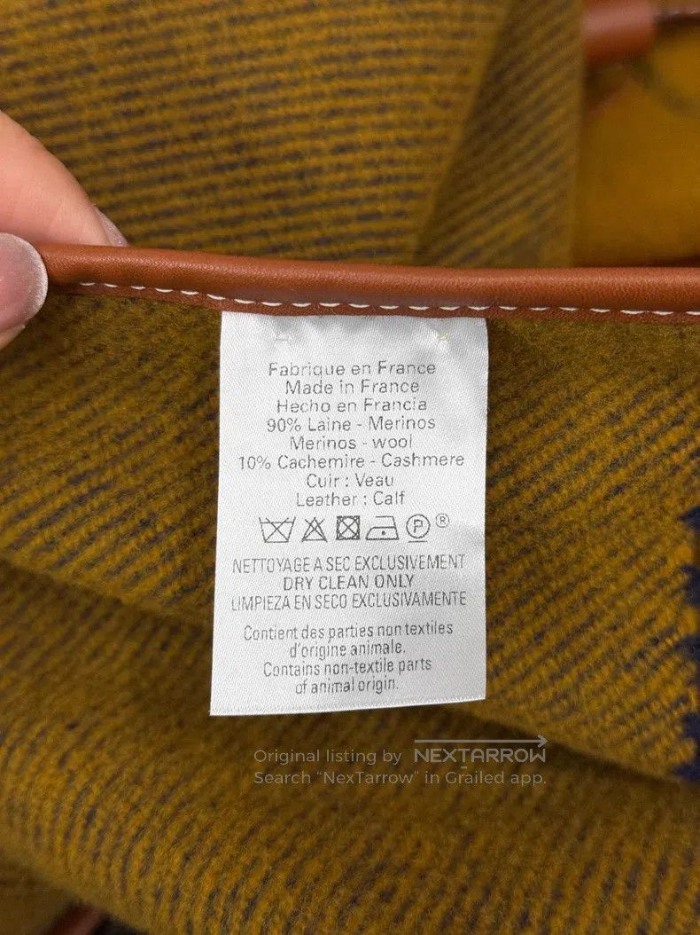 Hermes Hermes Color-Blocked Equestrian Fringe Cloak Size M / US 6-8 / IT 42-44 - 5 Thumbnail