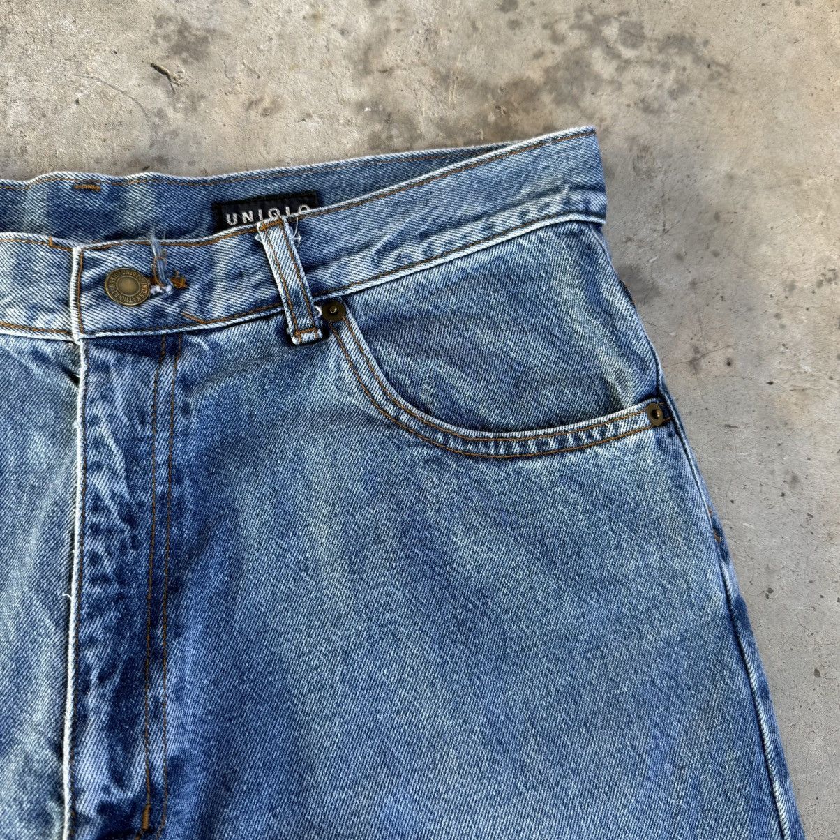 Vintage W34 Vintage Uniqlo Faded Denim Jean Pants Size US 34 / EU 50 - 8 Thumbnail