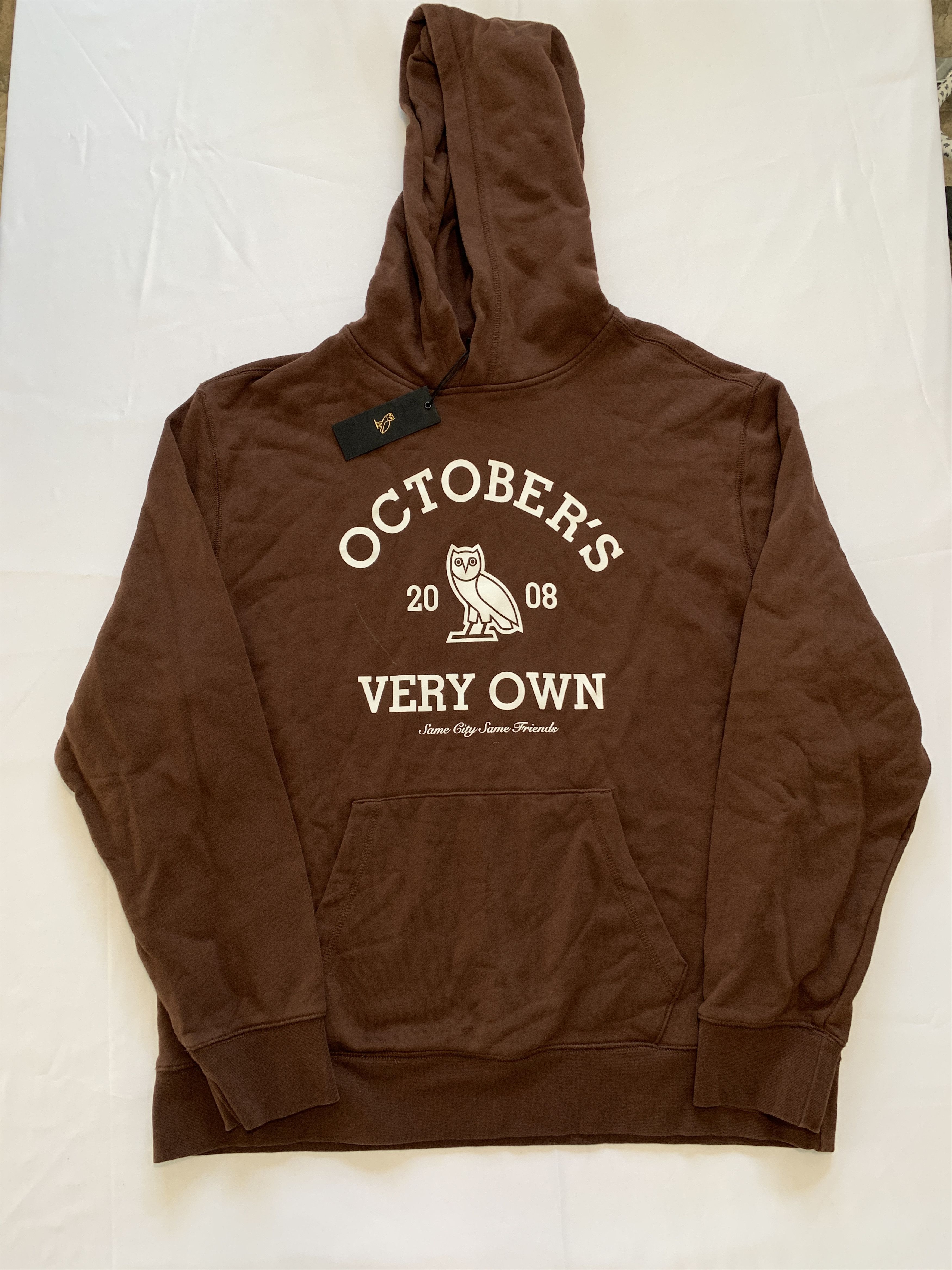 Drake *RARE* OVO Collegiate Hoodie Chocolate Brown Size US XXL / EU 58 / 5 - 1 Thumbnail