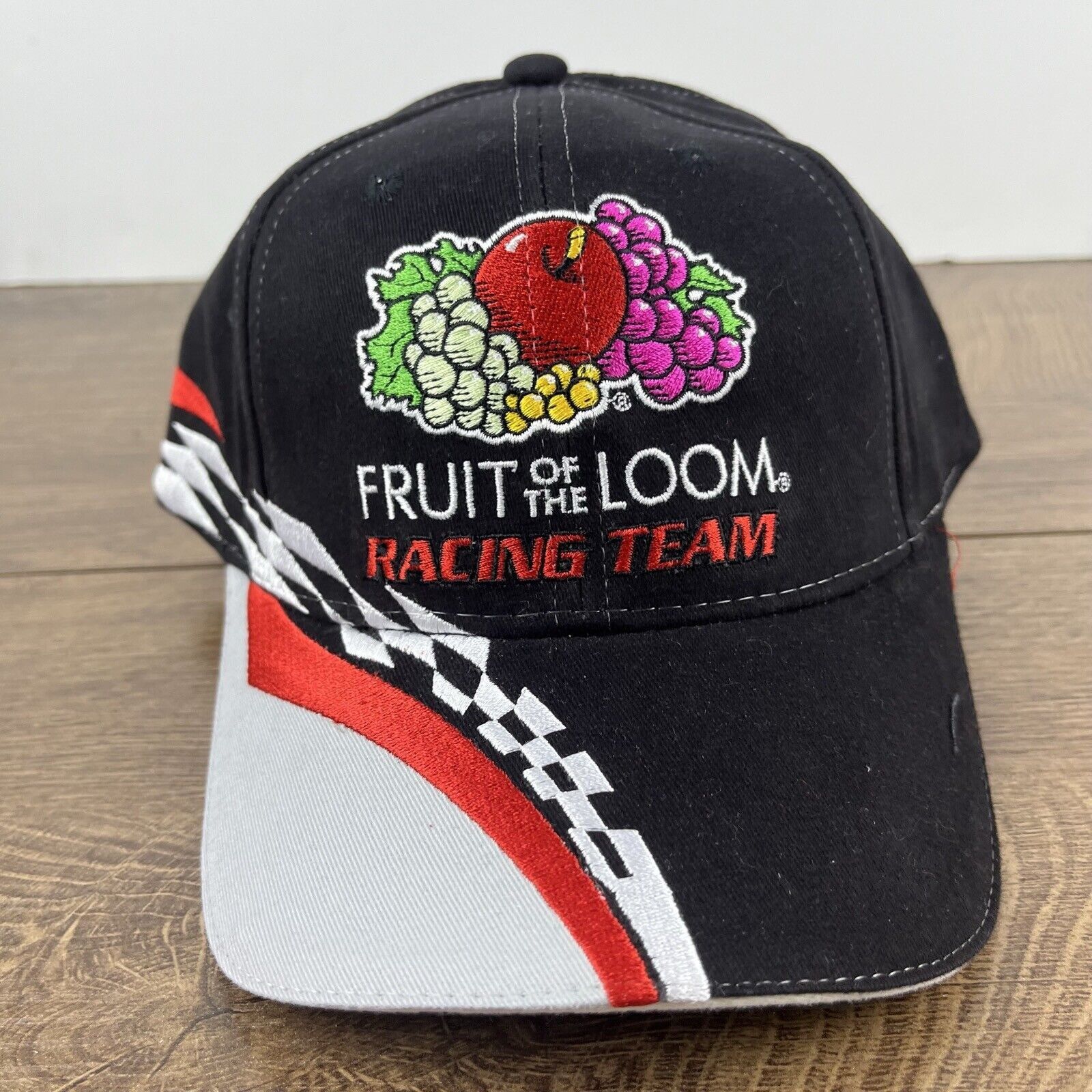 Other Fruit of the Loom Racing 55 Black Cap Hat Adjustable Hat Bla Size ONE SIZE - 2 Thumbnail