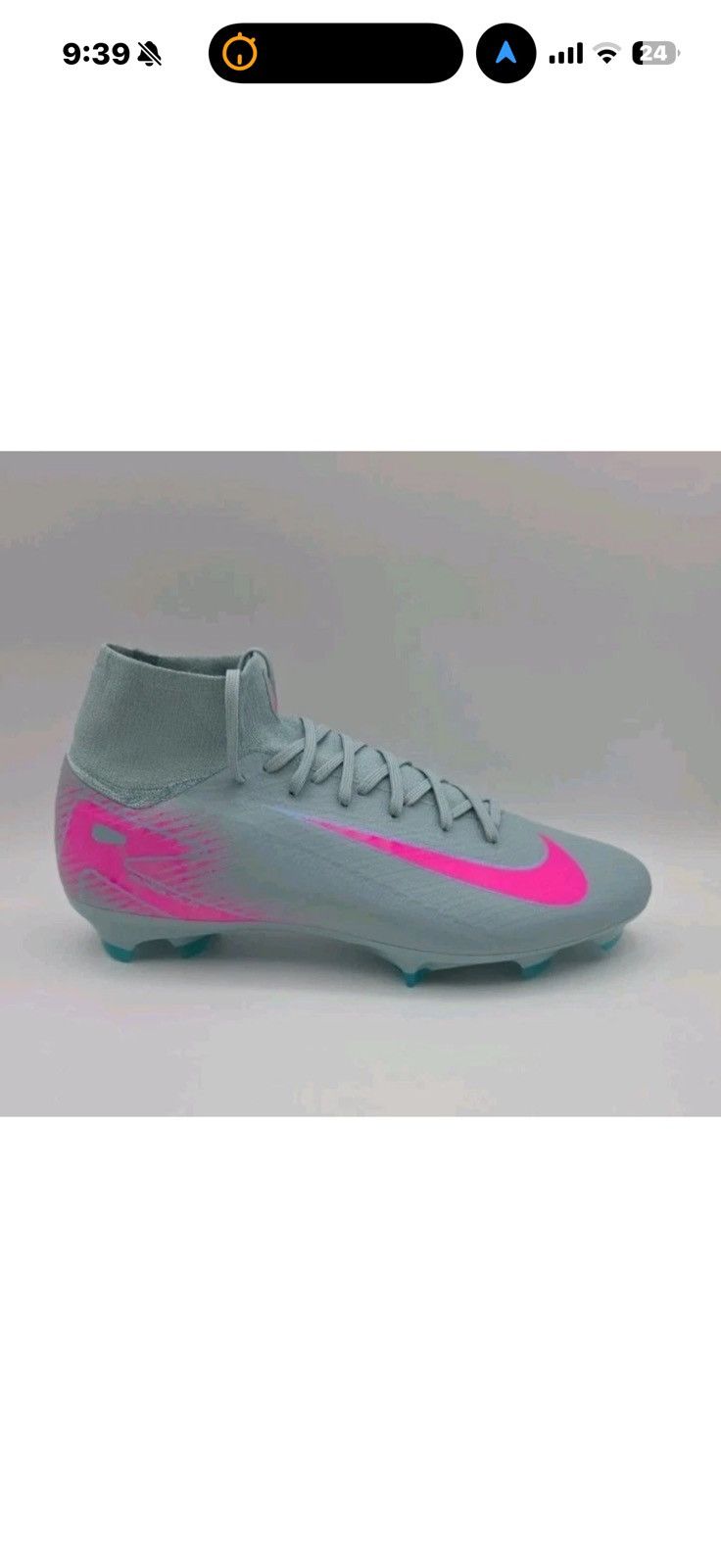 Nike Nike Zoom Superfly 10 Pro FG Ocean Cube PinkBlast Cleat Size US 11 / EU 44 - 3 Thumbnail