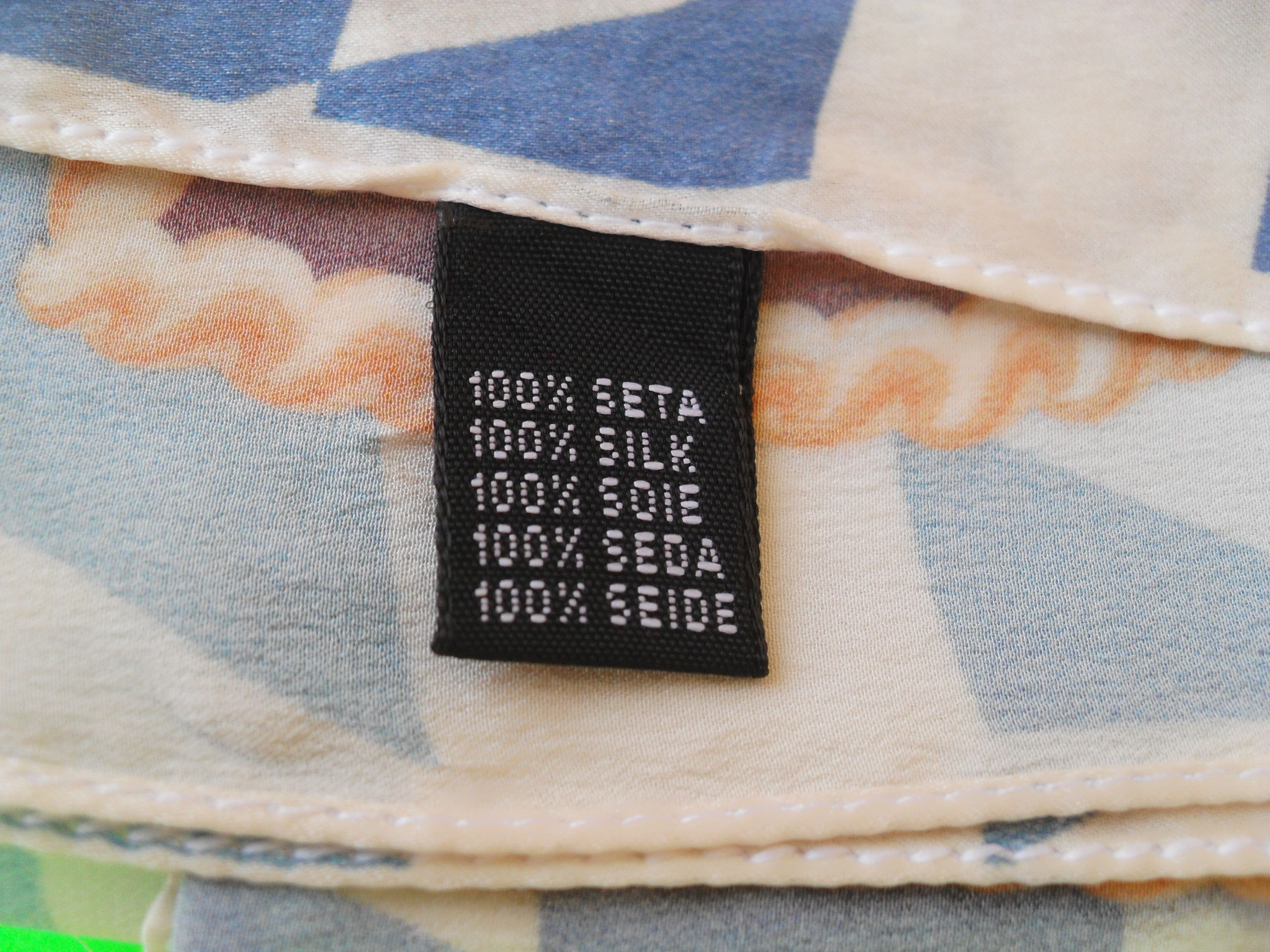 Other Vintage 100% Silk Scarf with an 'Oktoberfest' theme. Size ONE SIZE - 6 Thumbnail