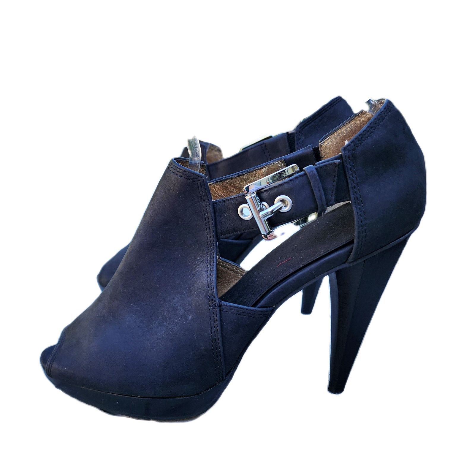 Michael Kors MICHAEL Michael Kors Leather Hexagon Cone Platform Heels Size US 7.5 / IT 37.5 - 13 Thumbnail