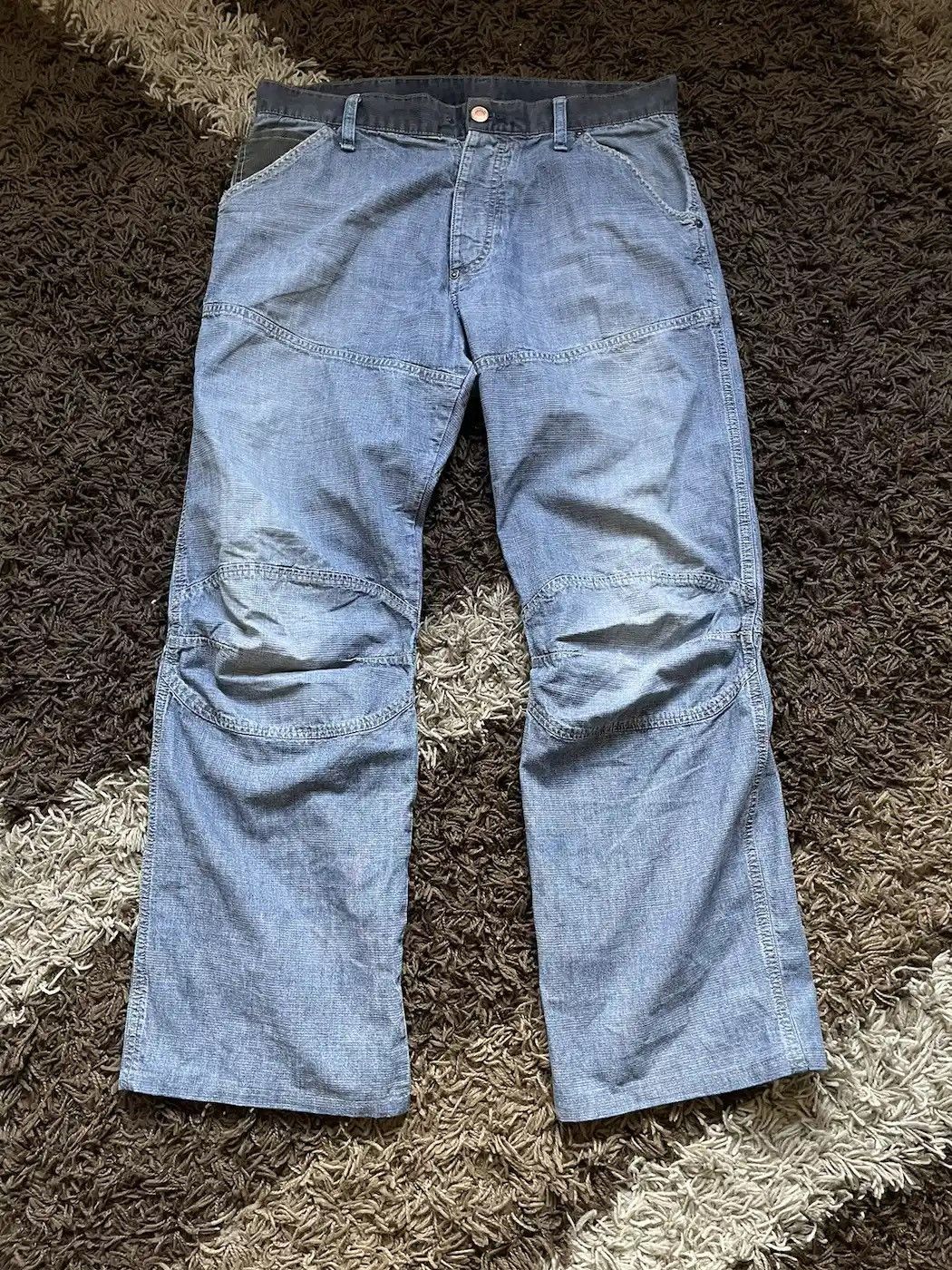 G-Star × Japanese Brand × Vintage Vintage G-star Y2K double knee denim pants Japan style Size US 34 / EU 50 - 1 Thumbnail