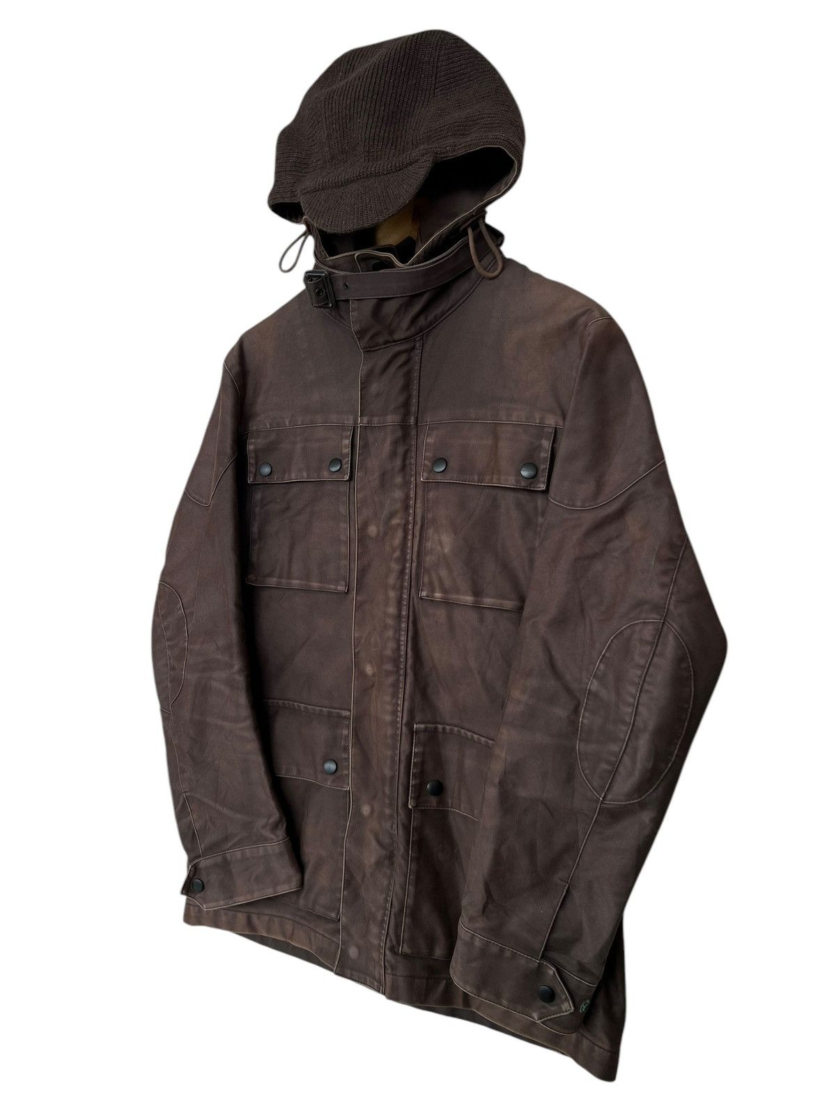 Mackintosh Mackintosh Multipocket Zipper Brown Hoodie Jacket Size US M / EU 48-50 / 2 - 4 Thumbnail