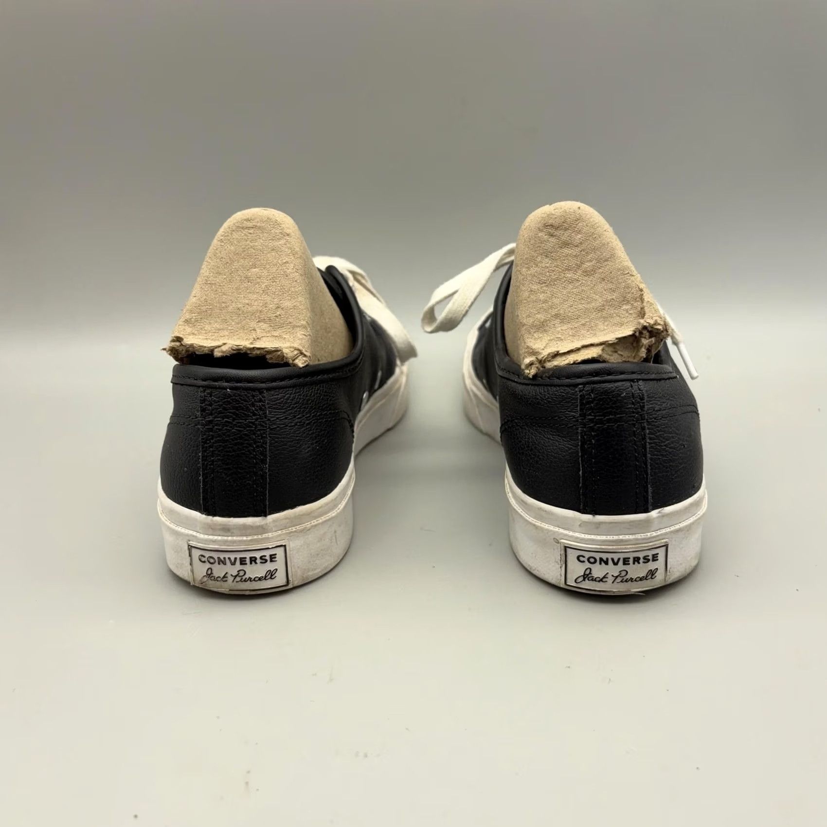Converse Converse Jack Purcell Shoes Womens Size 7.5 Black Leather Low Top Sneakers Size M / US 6-8 / IT 42-44 - 5 Thumbnail