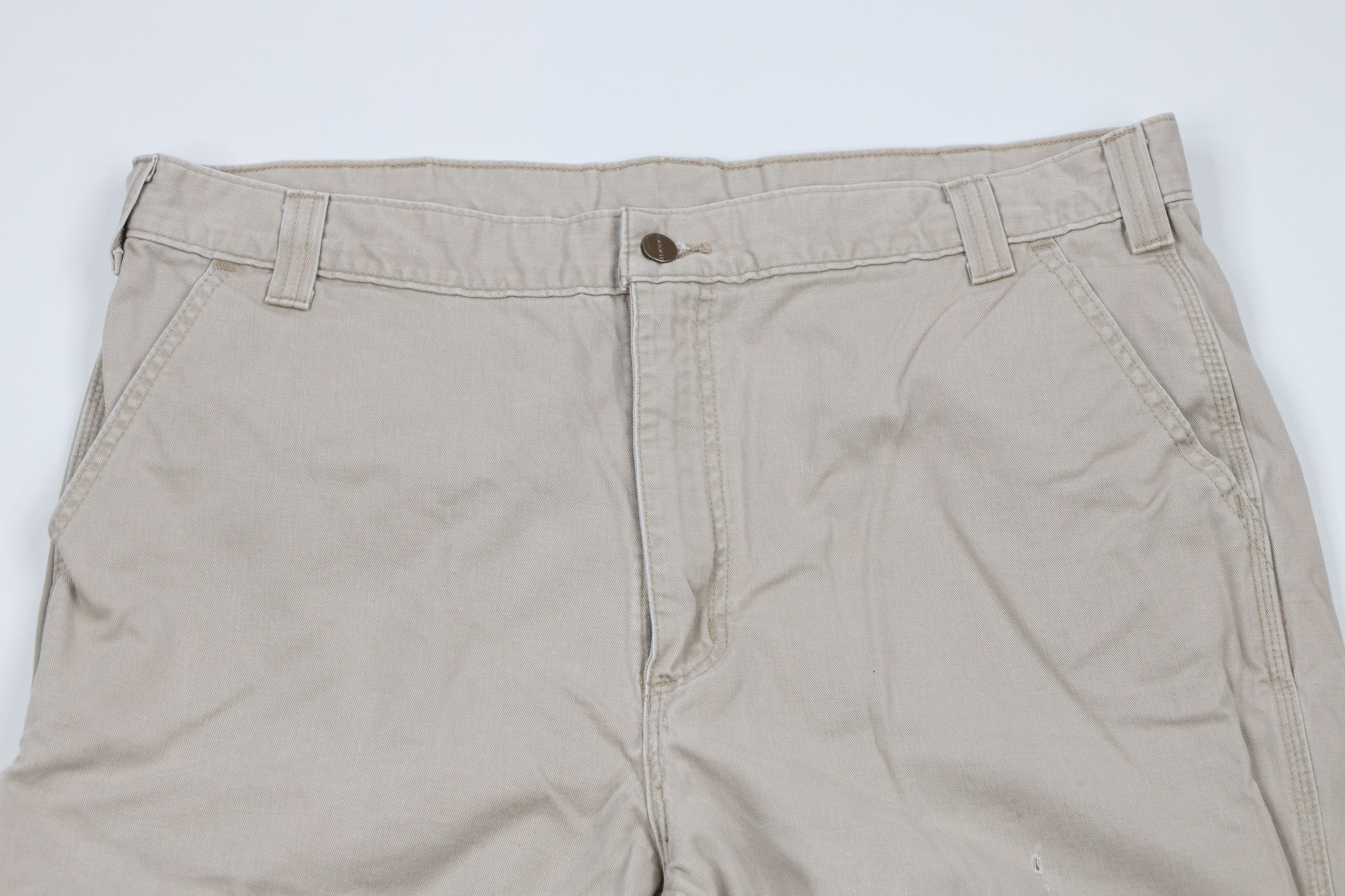 Carhartt Vintage Carhartt Spell Out Wide Leg Chino Pants Beige Size US 38 / EU 54 - 2 Thumbnail