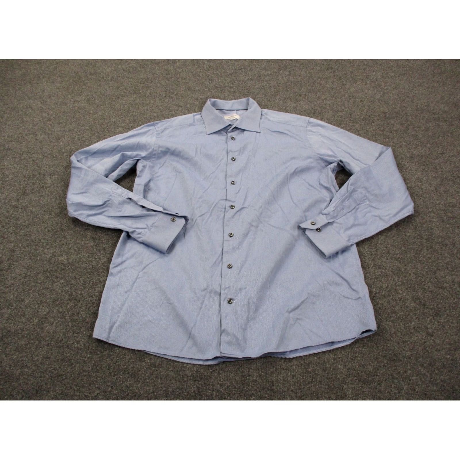 Eton Eton Shirt Mens 2XL Blue 45 17 Contemporary Dress Business Preppy Shirt Mens 2XL Blue 45 17 Contemporary Dress Business Preppy Size 48R - 2 Thumbnail