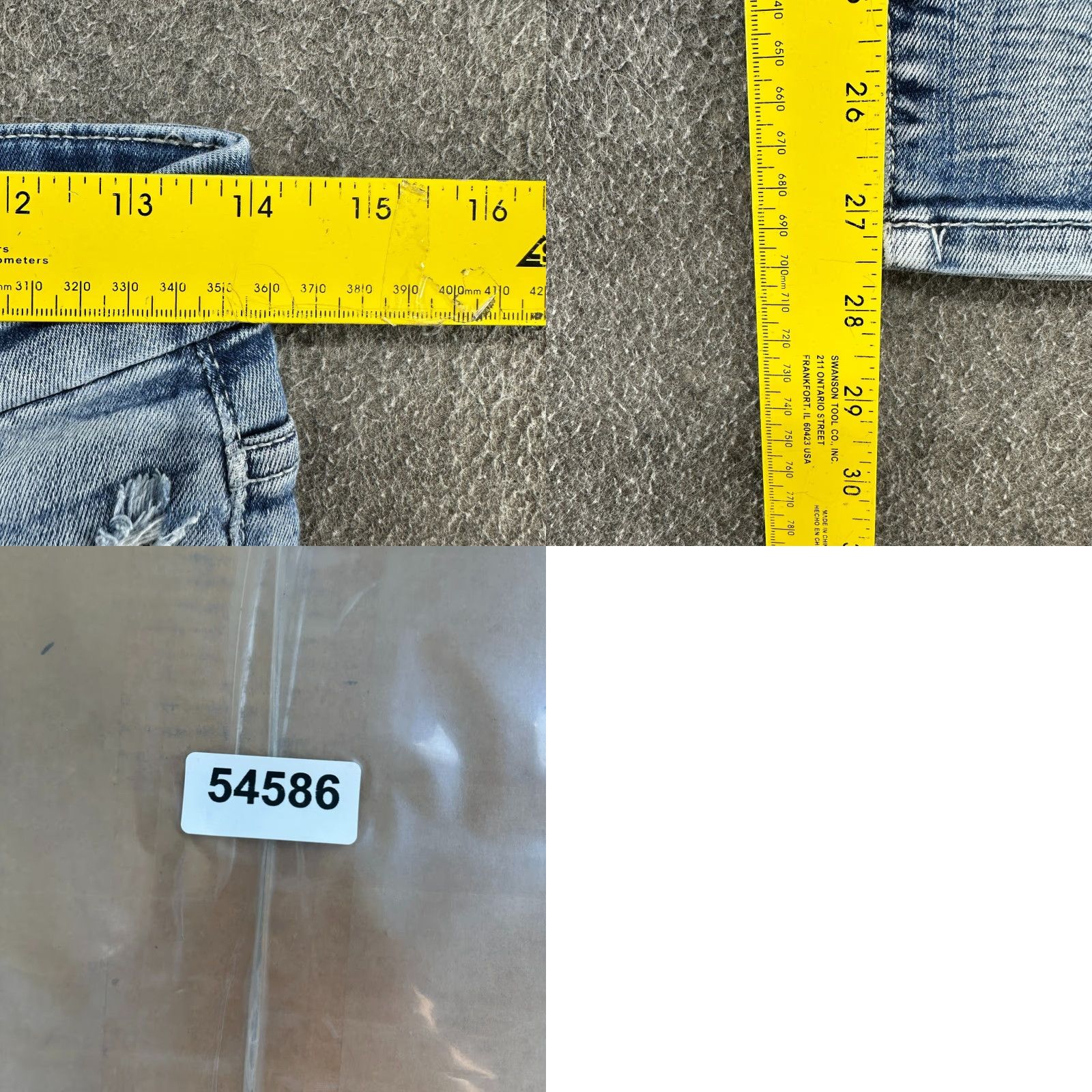 Buckle Black Buckle Black Jeans Womens 26 Skinny Distressed Blue Denim 5-Pocket Zip Inseam 28 High Rise Slim Stretch Regular Size 26" / US 2 / IT 38 - 9 Thumbnail