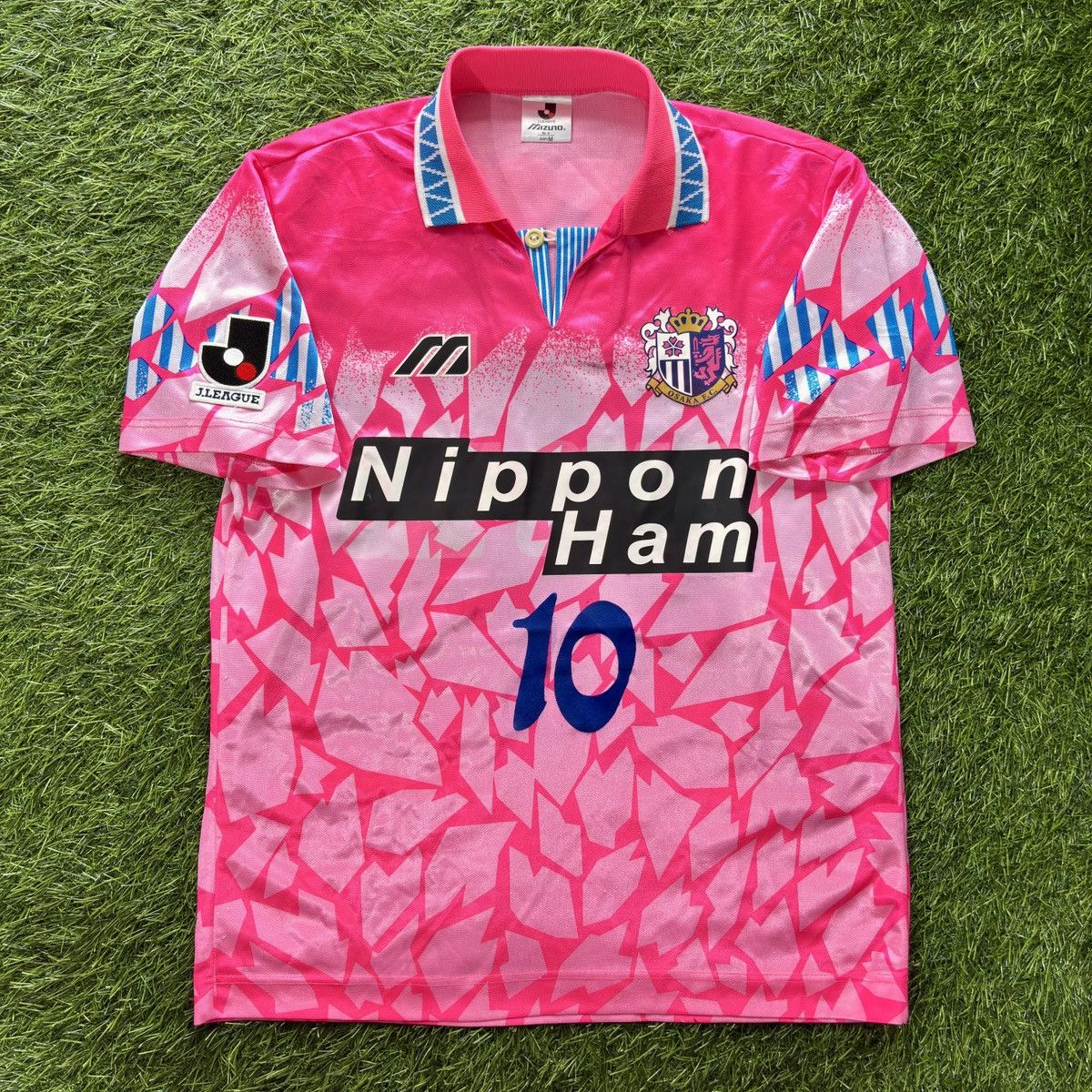 Mizuno Cerezo Osaka Home 1996 Marquinhos #10 Soccer Jersey Size US M / EU 48-50 / 2 - 1 Thumbnail