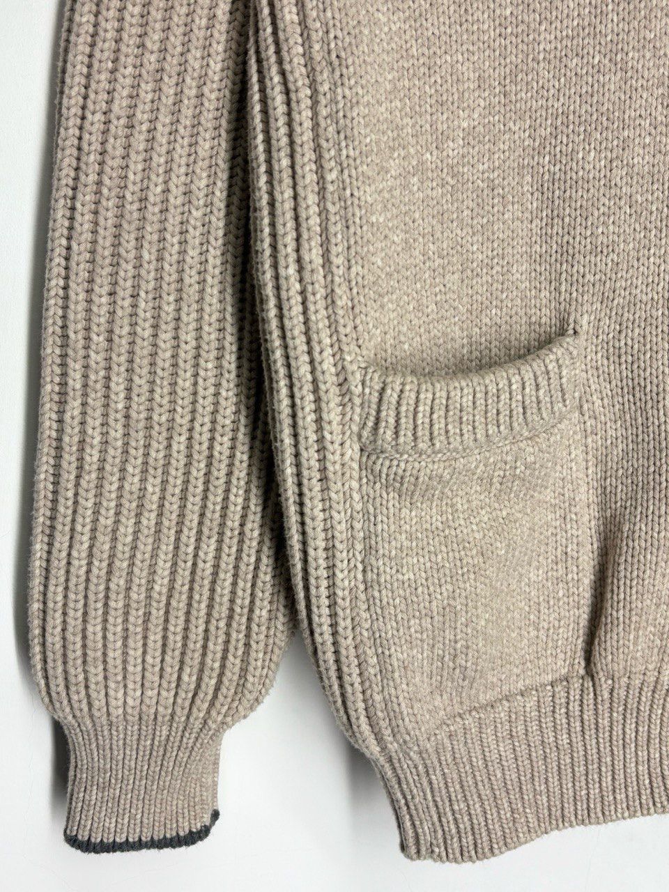 Brunello Cucinelli Brunello Cucinelli Shawl Collar Cardigan Cotton Knit Sweater Size US L / EU 52-54 / 3 - 7 Thumbnail
