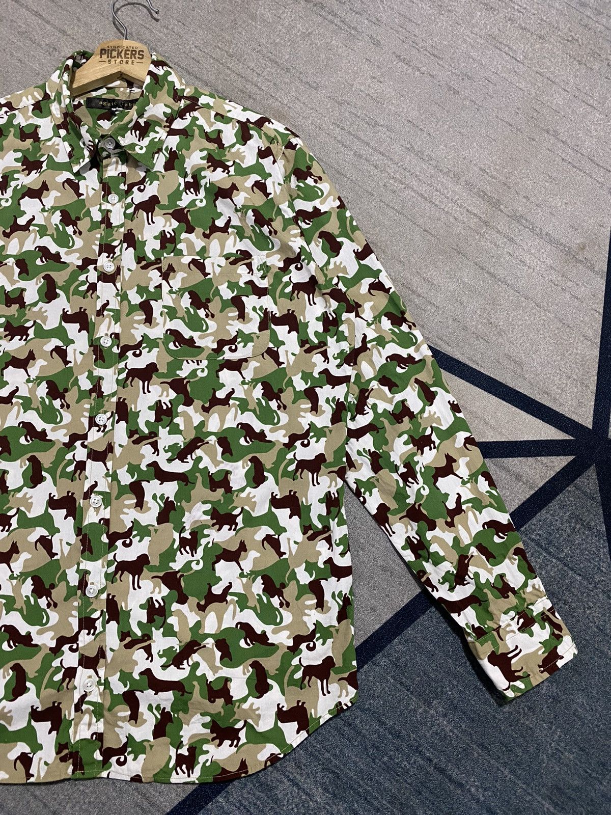 Japanese Brand Agate Label Animal Camo Longsleeves Shirts Large Size US L / EU 52-54 / 3 - 3 Thumbnail