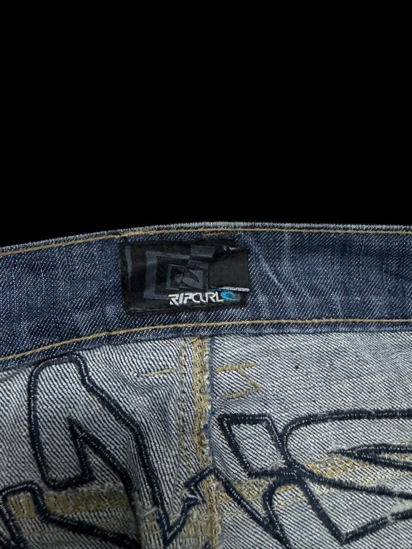 Rip Curl Vintage 90s Rip Curl Thrashed Faded Distressed Rare Seasons Size US 33 - 10 Thumbnail