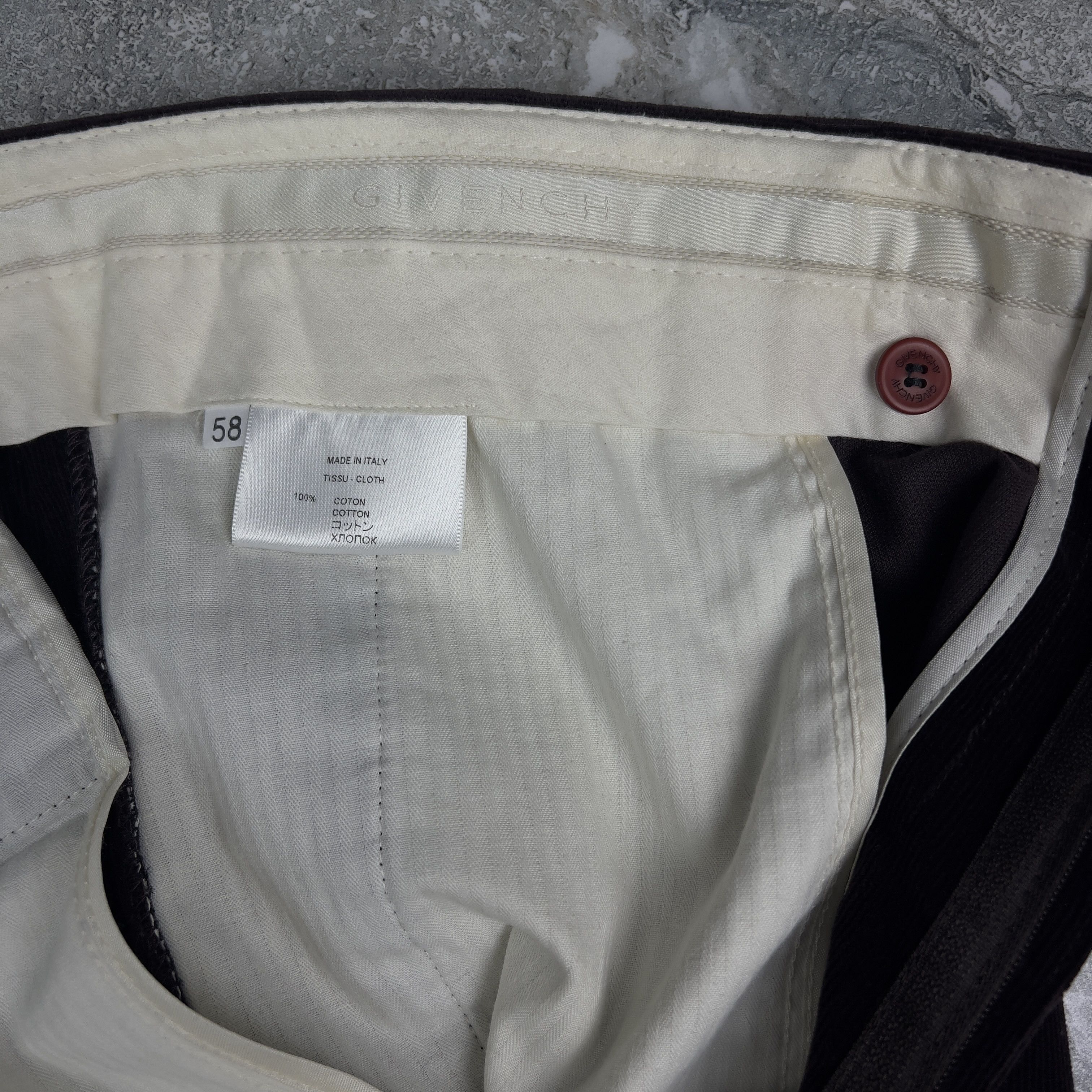 Givenchy GIVENCHY Mens Corduroy Straight Fit Trousers Pants Size US 42 / EU 58 - 9 Thumbnail