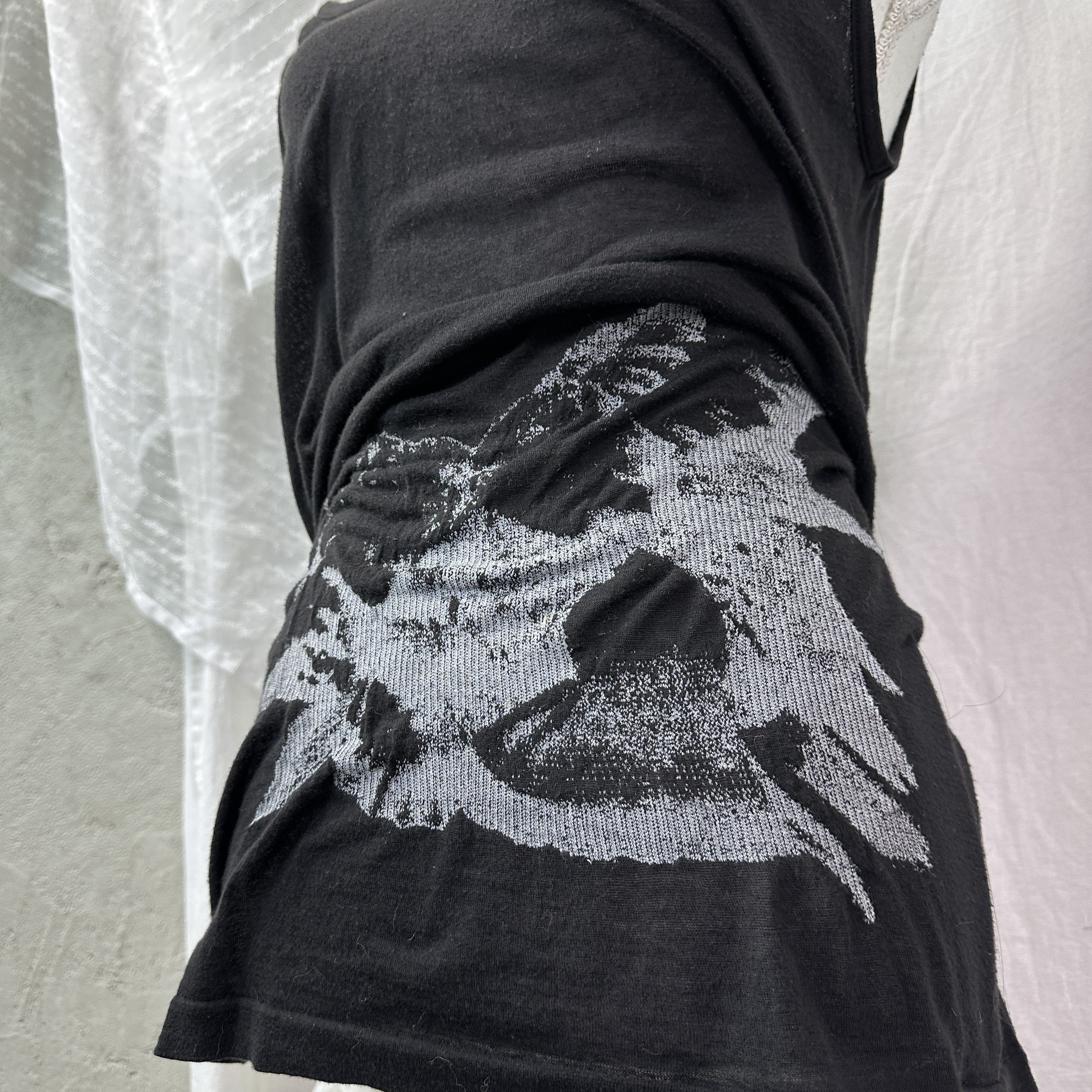 Vintage Vintage Ann Demeulemeester Embroidered Birds 2010s Top Y2K Size M / US 6-8 / IT 42-44 - 8 Thumbnail