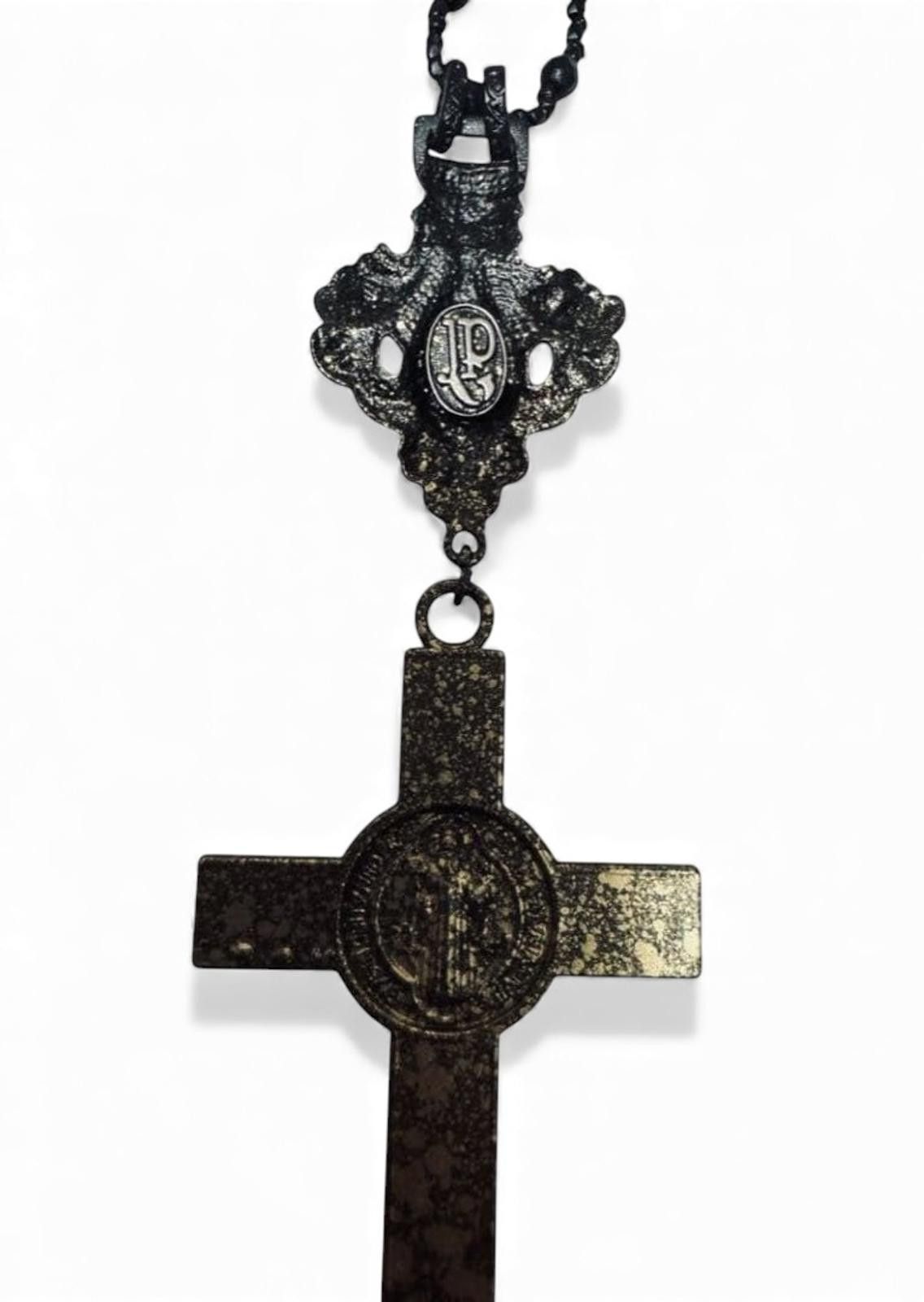 Jean Paul Gaultier Jean Paul Gaultier - Vintage Crucifix Rosary Necklace Size ONE SIZE - 5 Thumbnail