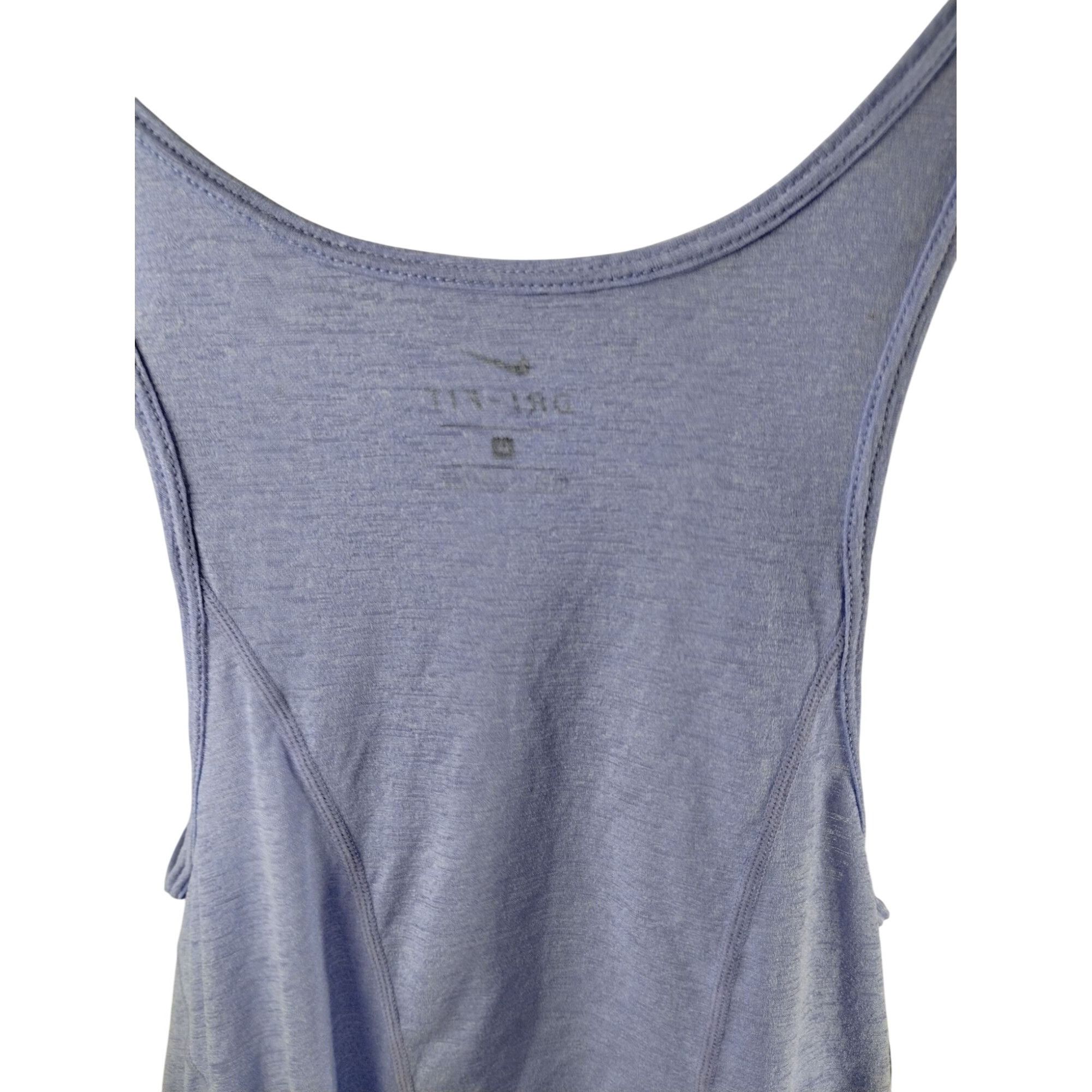 Nike Nike Dri-Fit Womens Large Light Blue Sleeveless Racerback Po Size L / US 10 / IT 46 - 3 Thumbnail