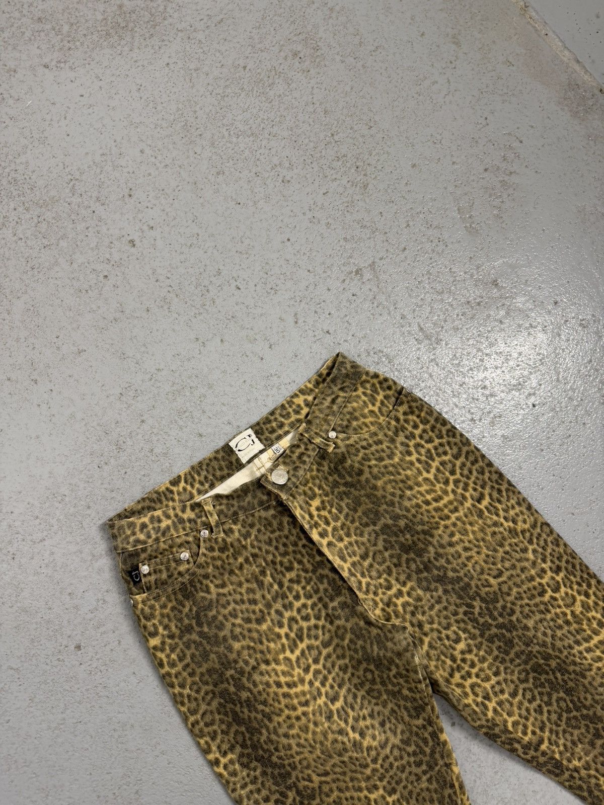 Just Cavalli Vintage Cavalli Jeans Leopard Overprinted Jeans Size 30" / US 8 / IT 44 - 4 Thumbnail