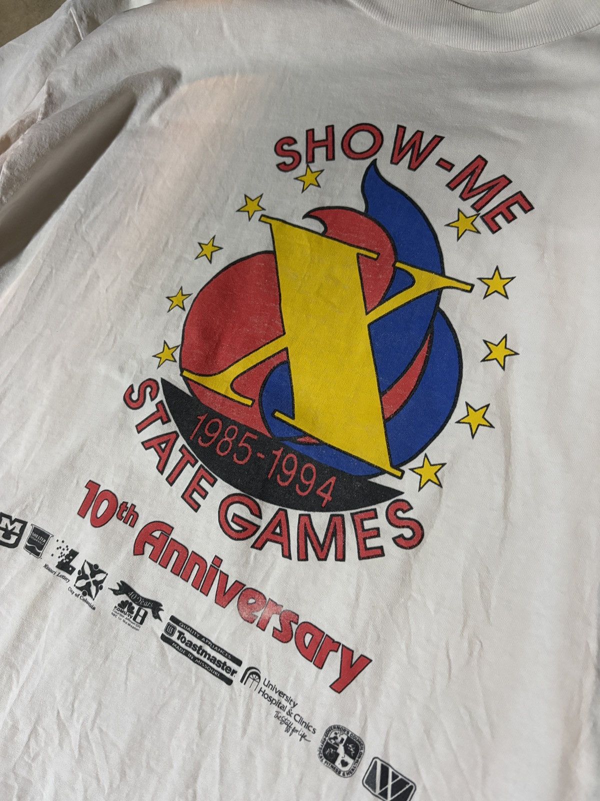 Jerzees VTG 90s Jerzees Made in USA State Games Graphic Tee T-shirt Size US XXL / EU 58 / 5 - 2 Thumbnail