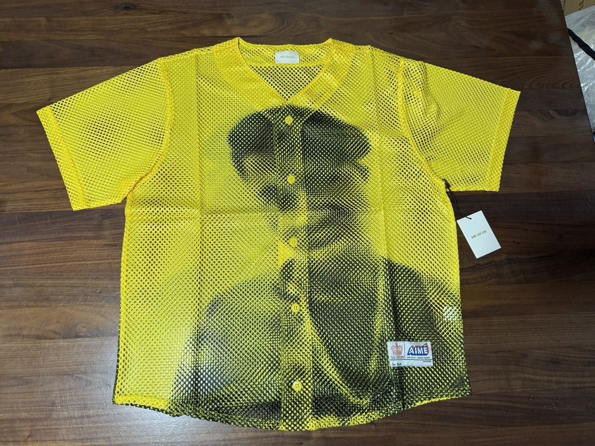 Aime Leon Dore The Genesis Mesh Baseball Jersey Dandelion