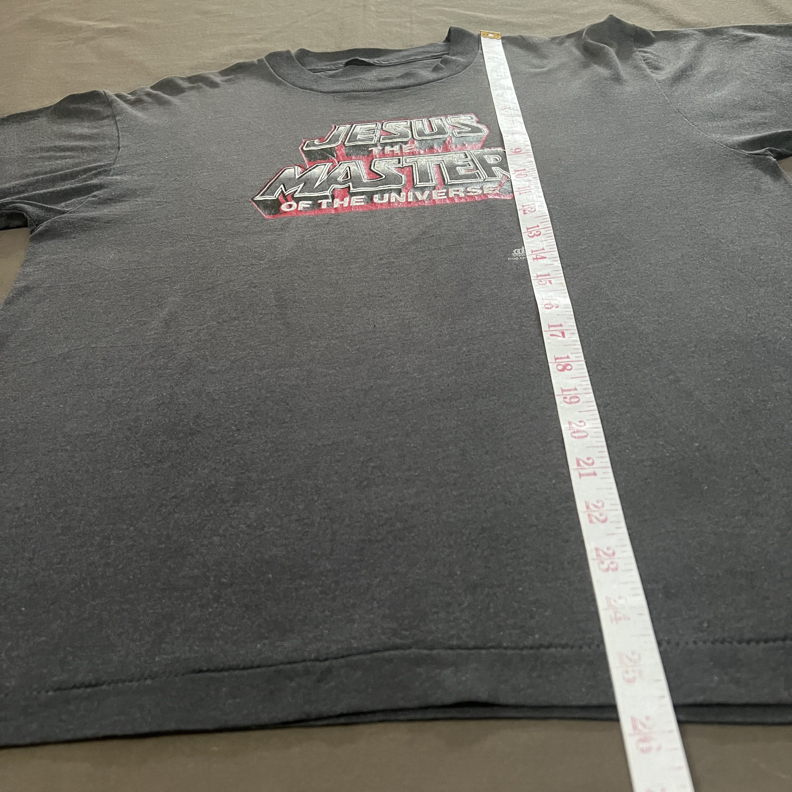 Vintage Vintage 90s Jesus Master of the Universe Bible Tee Faded Size US L / EU 52-54 / 3 - 6 Thumbnail