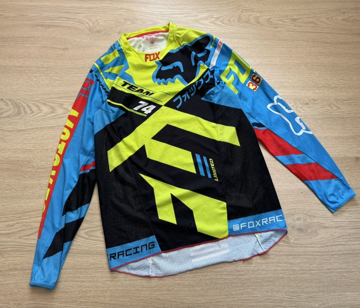 Japanese Brand FOX y2k Racing Team 74 Japanese Long Sleeve Size US M / EU 48-50 / 2 - 1 Thumbnail