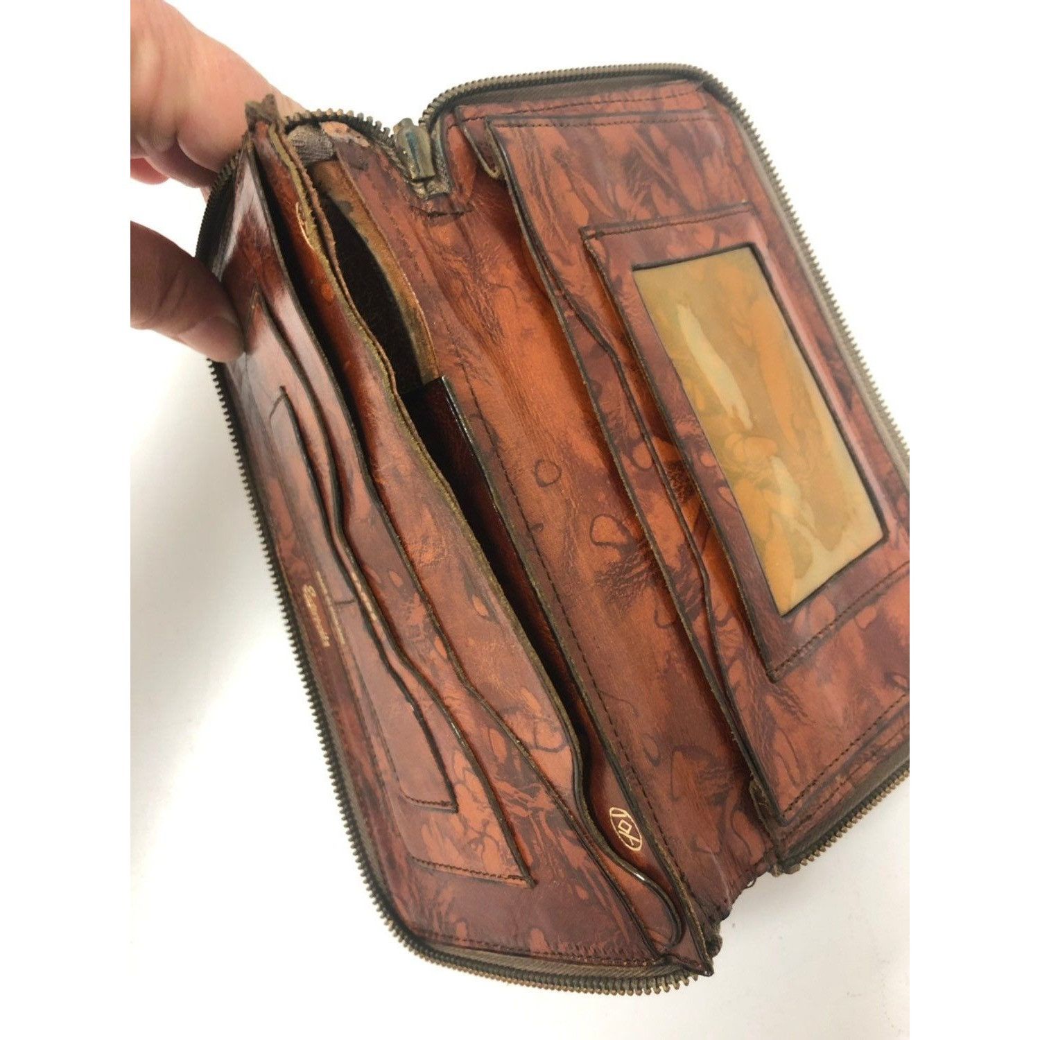 Other Vtg Enterprise England Brown Leather BoHo Hippie Wallet Size ONE SIZE - 10 Thumbnail