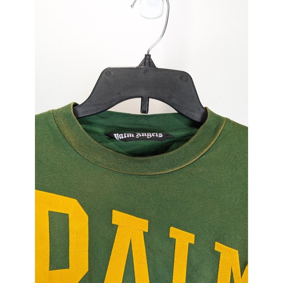 Palm Angels o1rshd1 College T-Shirt in Green Gold Size US L / EU 52-54 / 3 - 4 Thumbnail