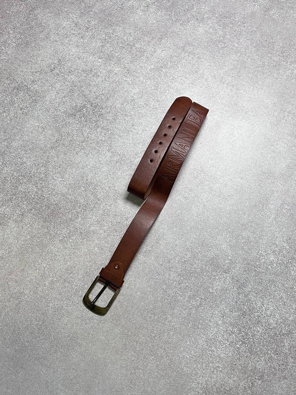 Armani Vintage Armani Jeans Spellout Belt Os Size 36 - 2 Thumbnail