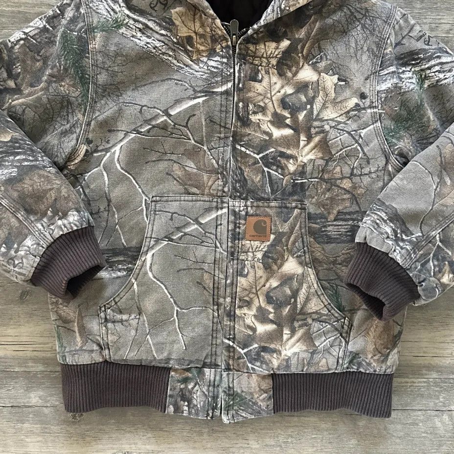 Carhartt Vintage Carhartt RealTree Camo Hooded Jacket Kids Size US M / EU 48-50 / 2 - 2 Thumbnail