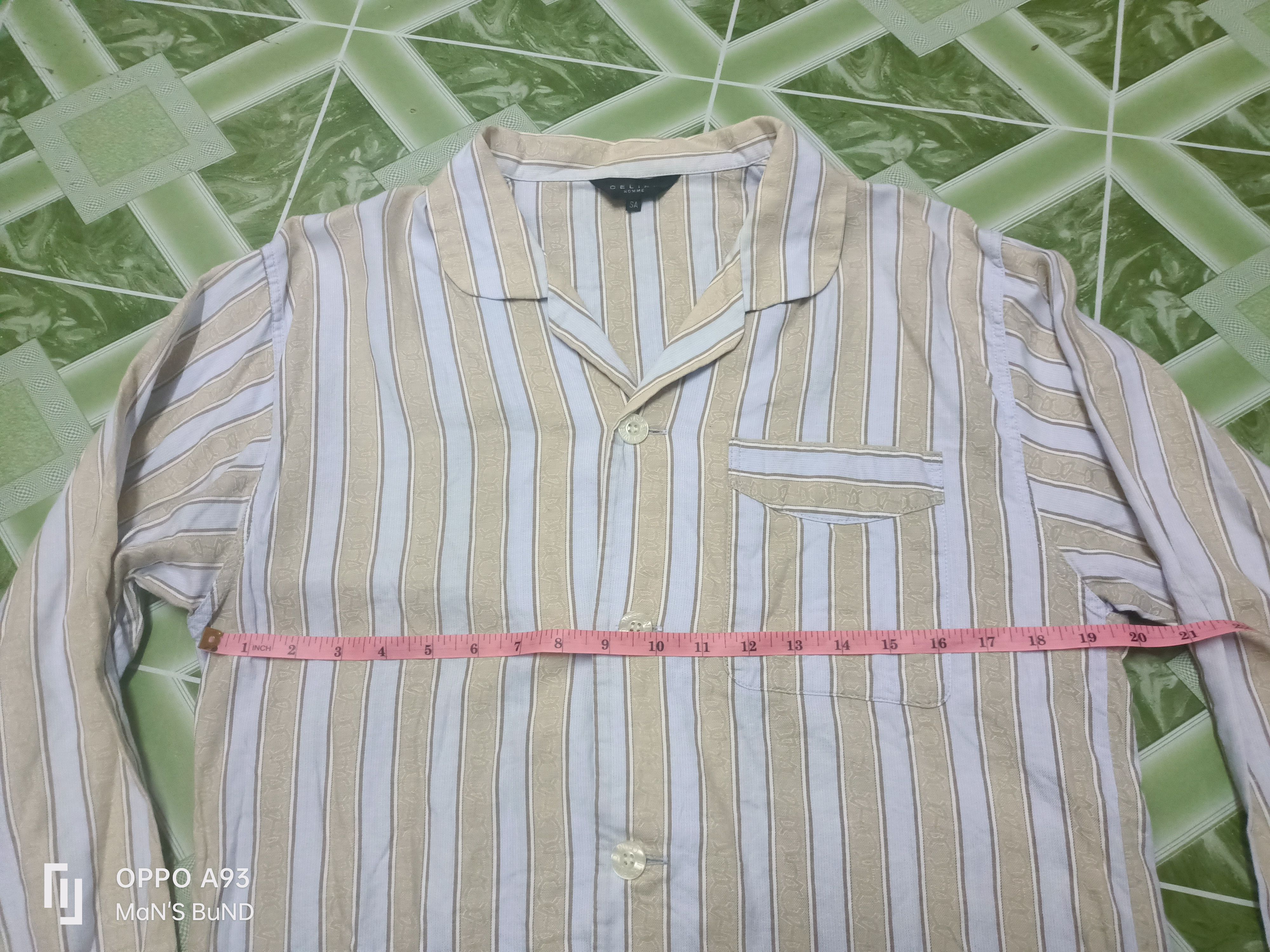 Celine × Vintage Vintage Celine Homme Button Shirt Size M / US 6-8 / IT 42-44 - 11 Thumbnail