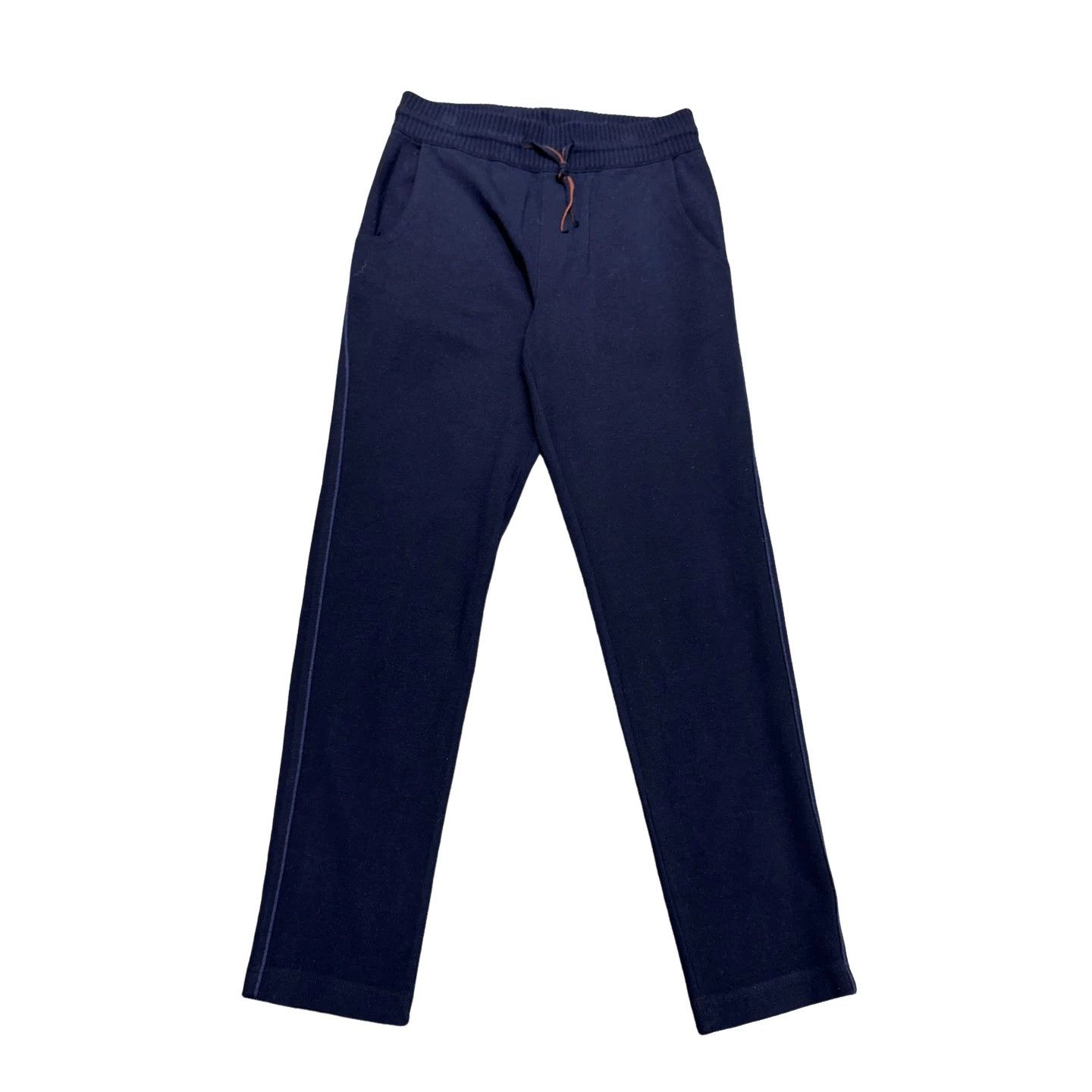 Loro Piana Loro Piana Navy Wool Knit Jogger Pants XS Size US 28 / EU 44 - 1 Thumbnail
