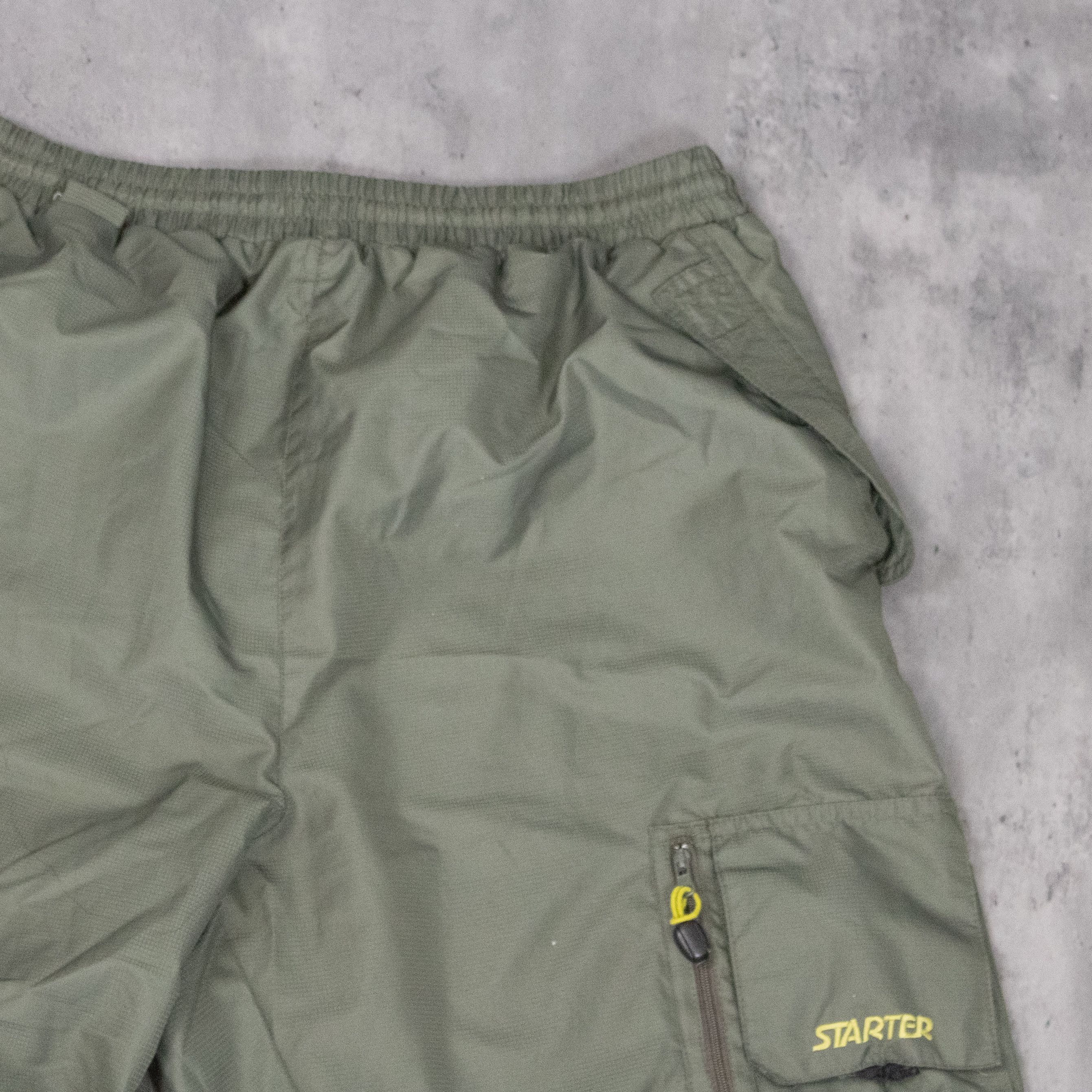 Starter Y2K 2000s Starter Baggy Relax Cargo Green Pant’s Size US 32 / EU 48 - 10 Thumbnail