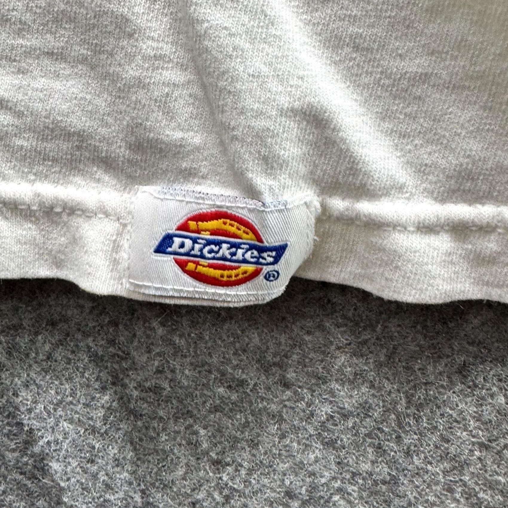 Dickies Dickies Shirt Mens L White Pocket Crewneck Cotton Jersey Logo Workwear Size US L / EU 52-54 / 3 - 3 Thumbnail