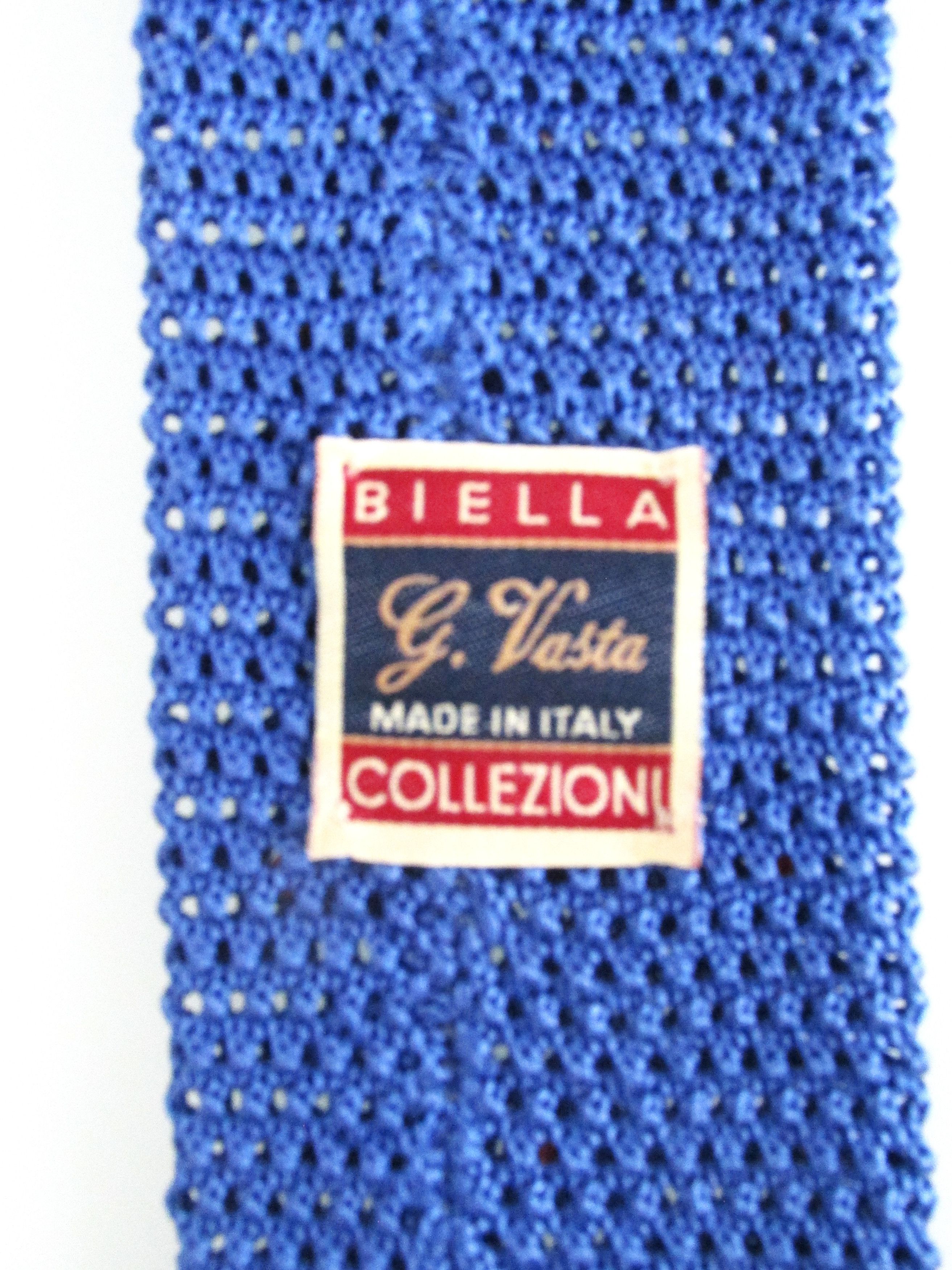 Other Bella Collezioni Flat/Square Bottom Men's Crotched Knit Tie Size ONE SIZE - 6 Thumbnail