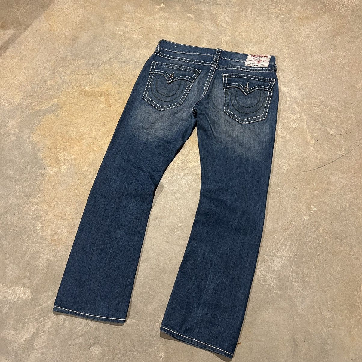 True Religion × Vintage Crazy Vintage Y2K True Religion Flap Pocket Baggy Jeans Size US 36 / EU 52 - 2 Thumbnail