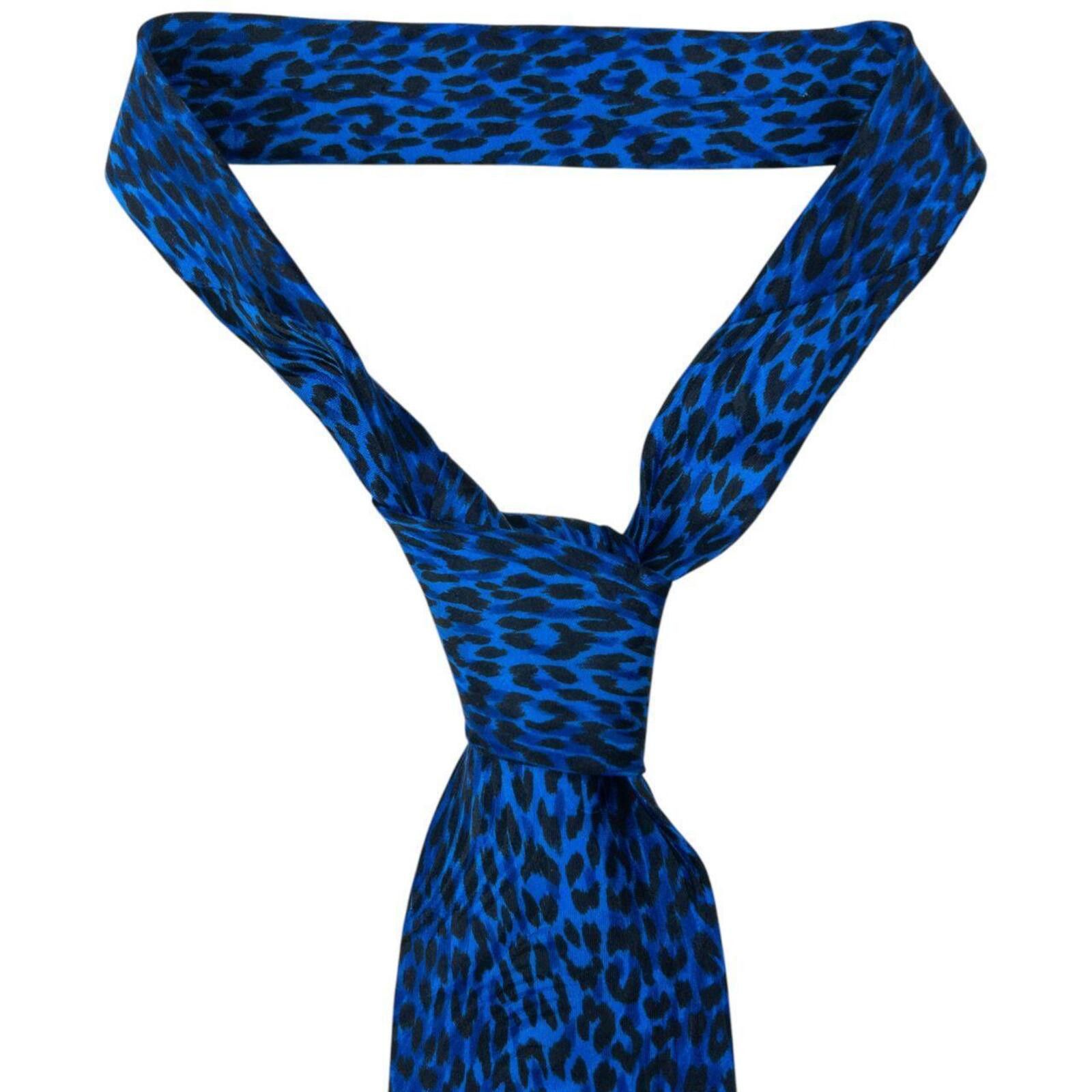 Versace Vintage 90s Gianni Versace Baroque Leopard Print Silk Tie Size ONE SIZE - 4 Thumbnail