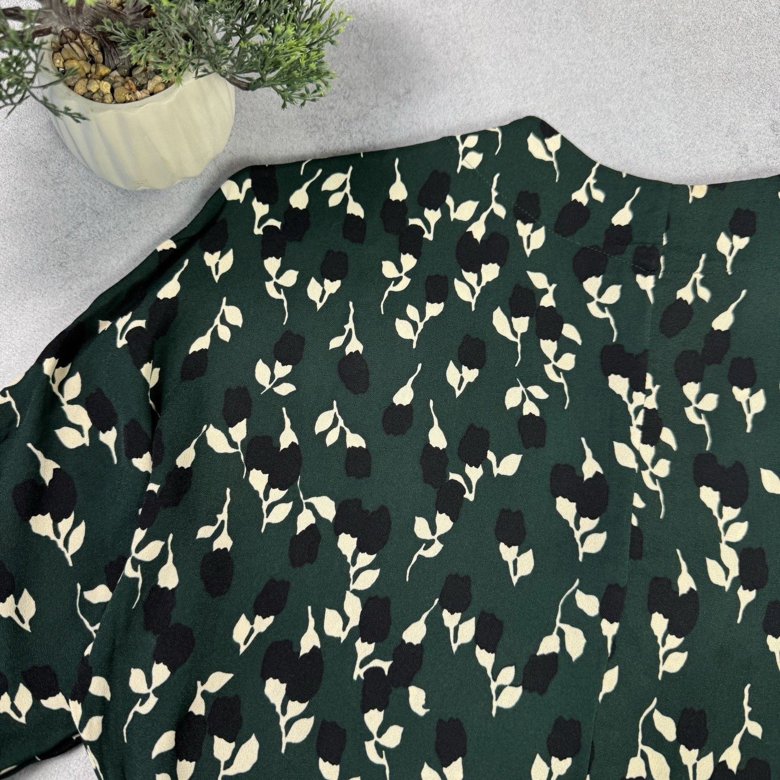 Marni Marni Green White Print Viscose Top Blouse Size 40 Size S / US 4 / IT 40 - 4 Thumbnail