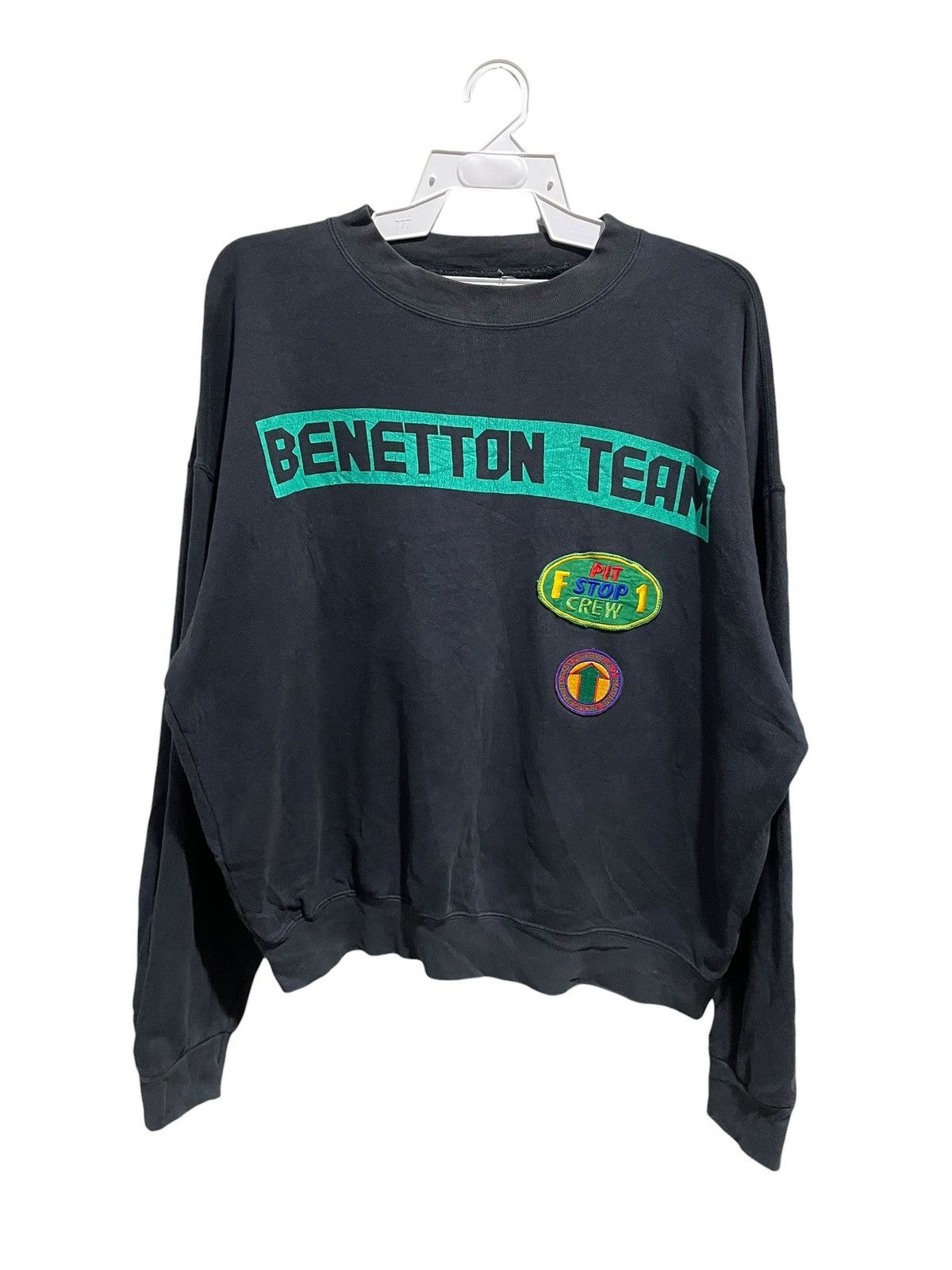 Benetton VTG Early 90s Benetton F1 Racing Solarized Jumper Sweater Size US L / EU 52-54 / 3 - 1 Thumbnail