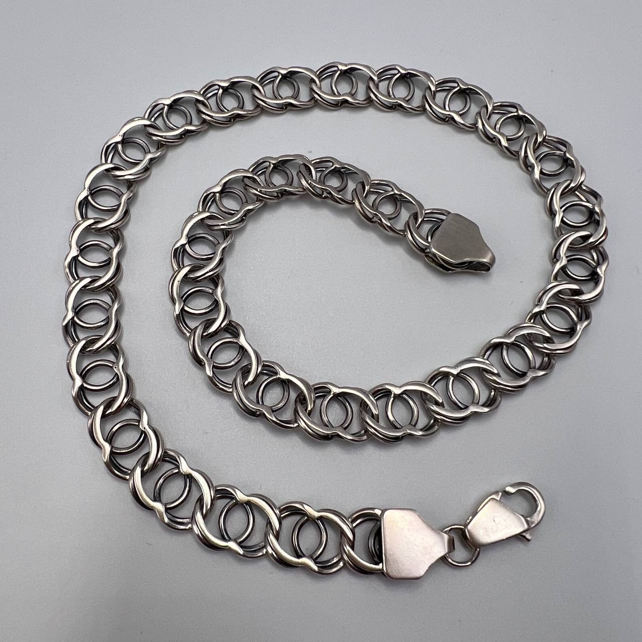 Sterling Silver Vintage Sterling Silver 925 Men's Chain Necklace 50.8 gr Size ONE SIZE - 5 Thumbnail