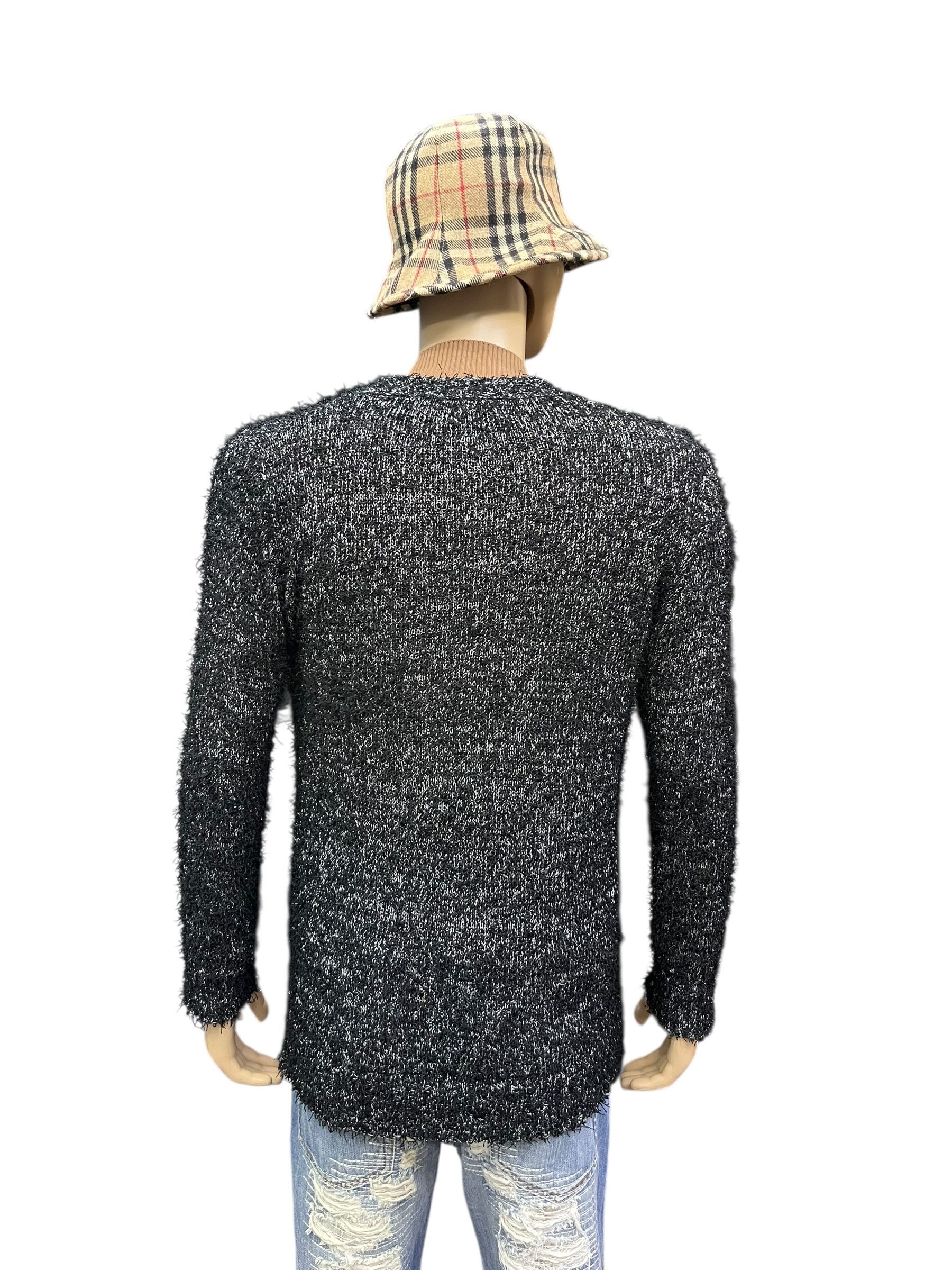 Seditionaries Black Peace Now Grunge Silver-Black Slit Thread Cardigan Size US S / EU 44-46 / 1 - 2 Thumbnail