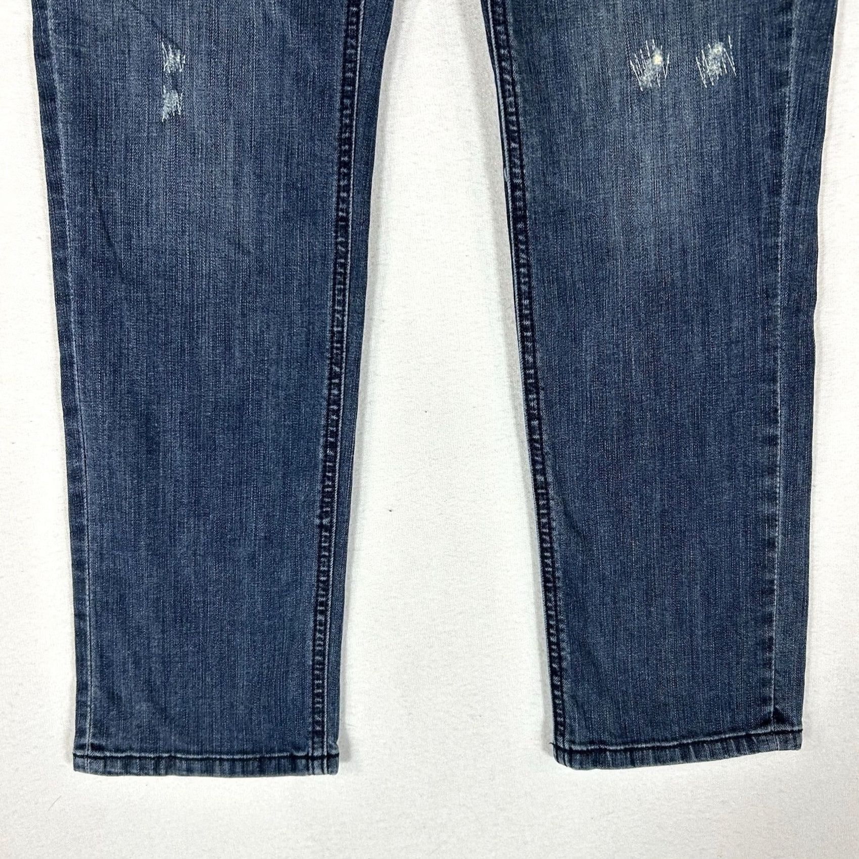 Vintage LC Lauren Conrad Jeans Women's 8 Blue Denim Straight Mid Rise 5-Pocket Cotton Spandex Regular Rise Jeans Womens Size 30" / US 8 / IT 44 - 3 Thumbnail
